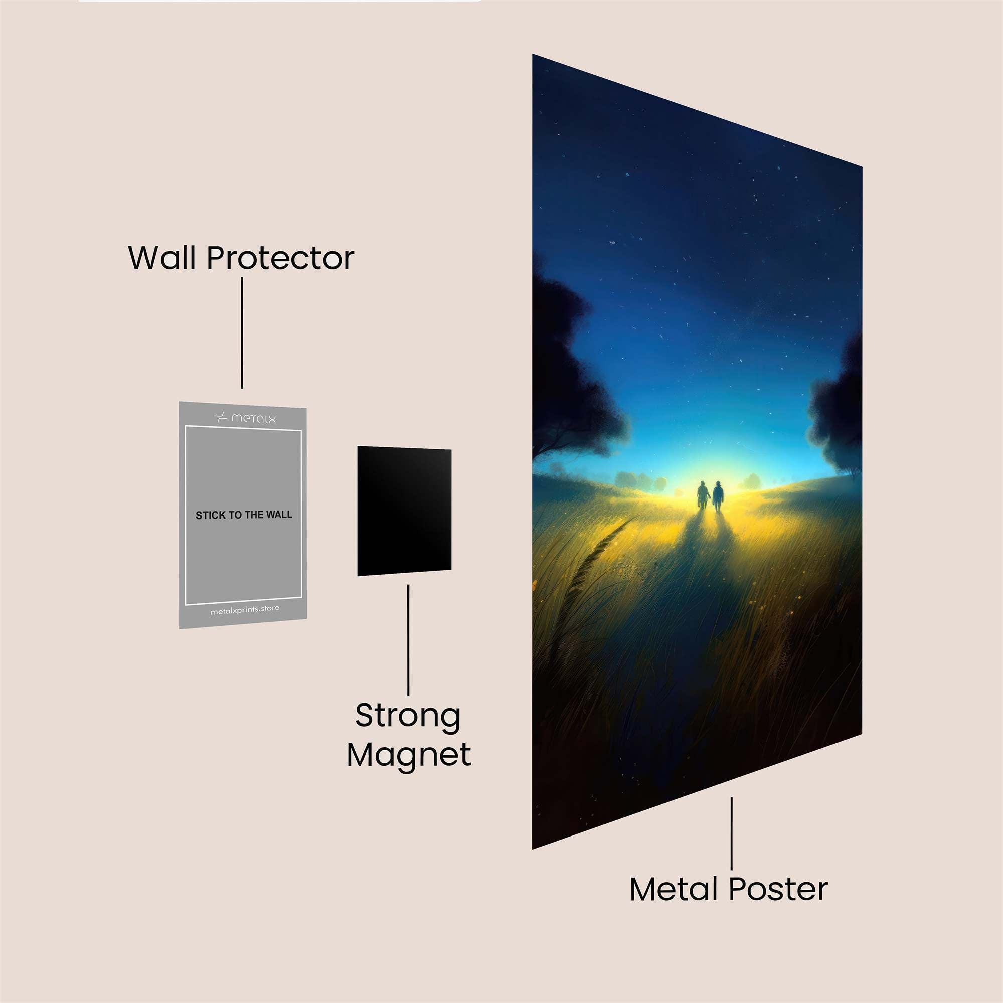 Starlit Serenity Safe Wall Magnetic / M