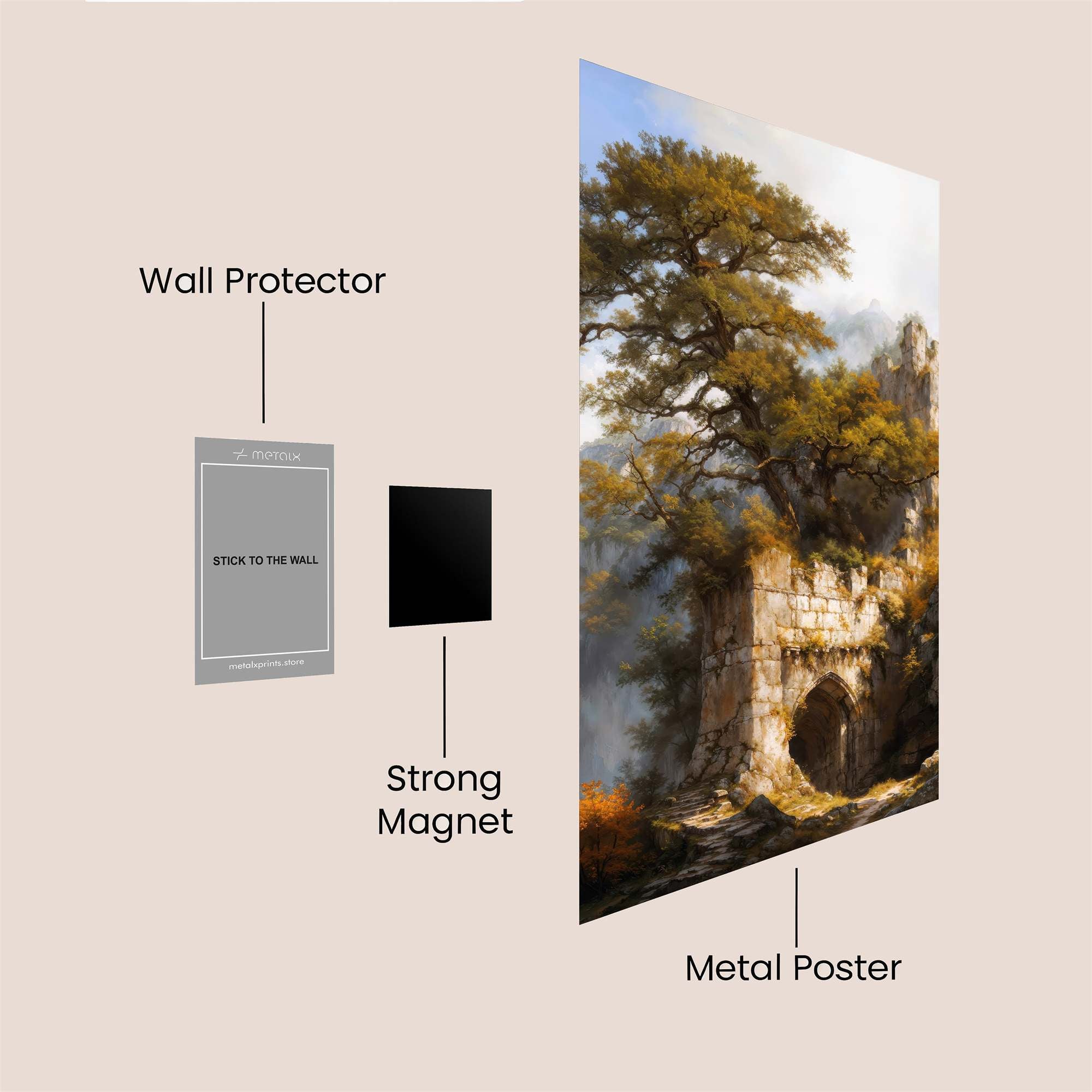 Ancient Serenity Safe Wall Magnetic / M