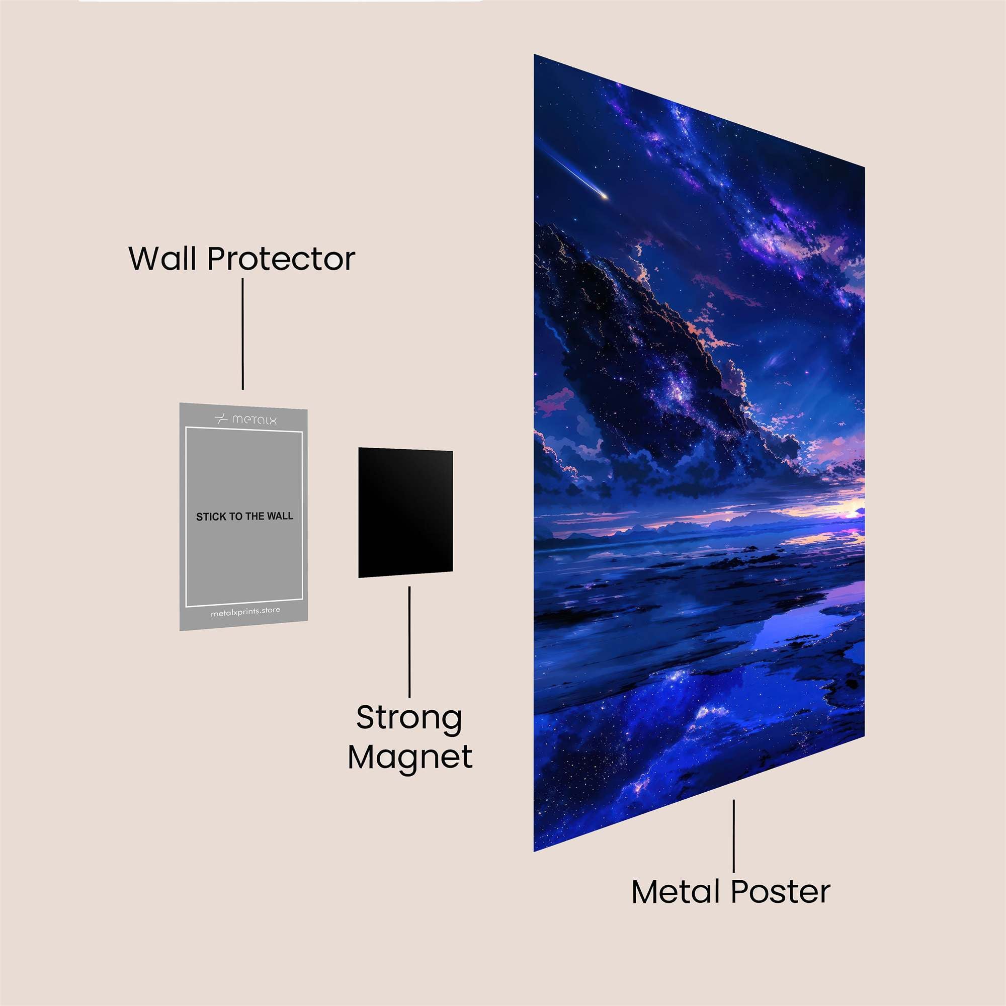 Cosmic Serenity Safe Wall Magnetic / M