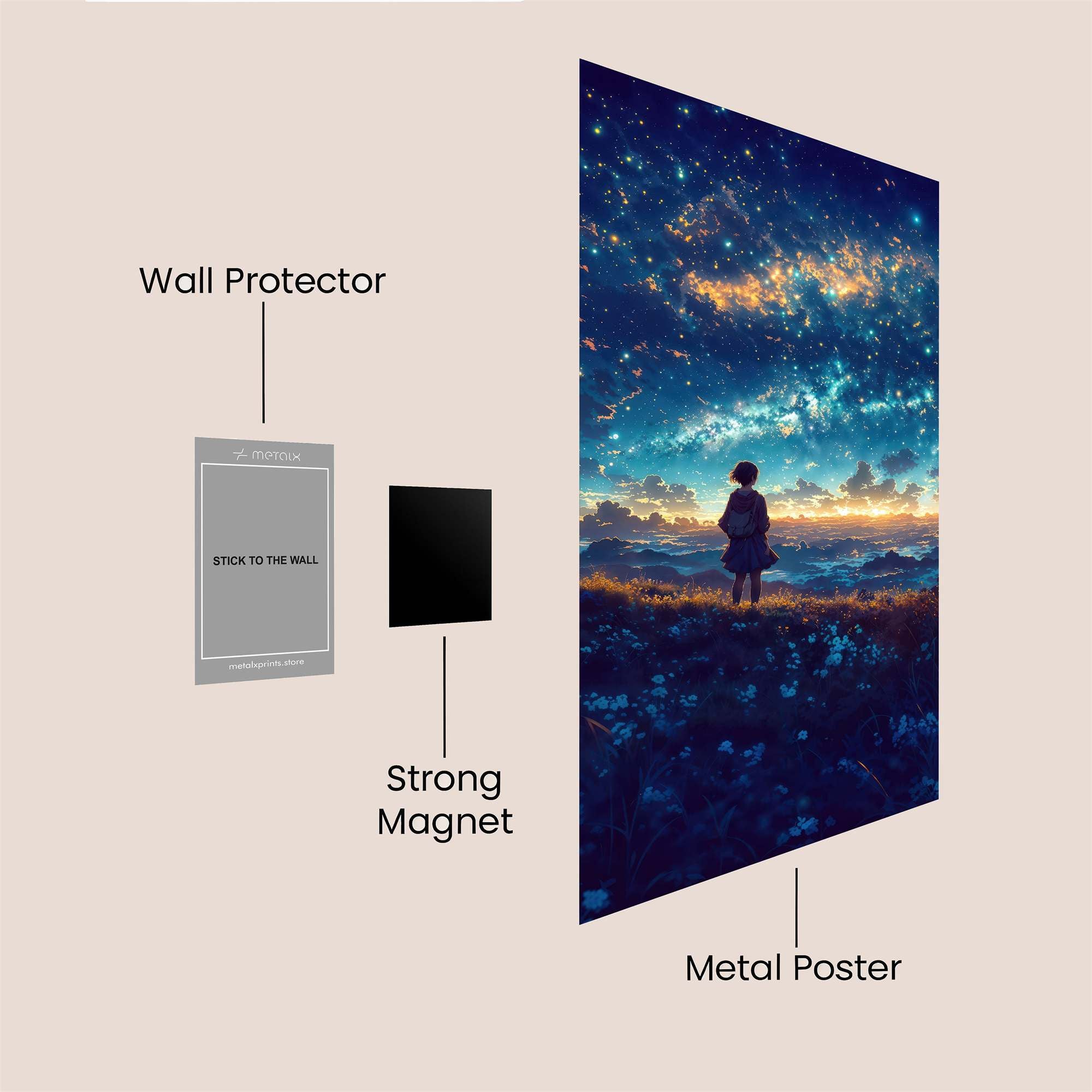 Stargazer Serene Safe Wall Magnetic / M