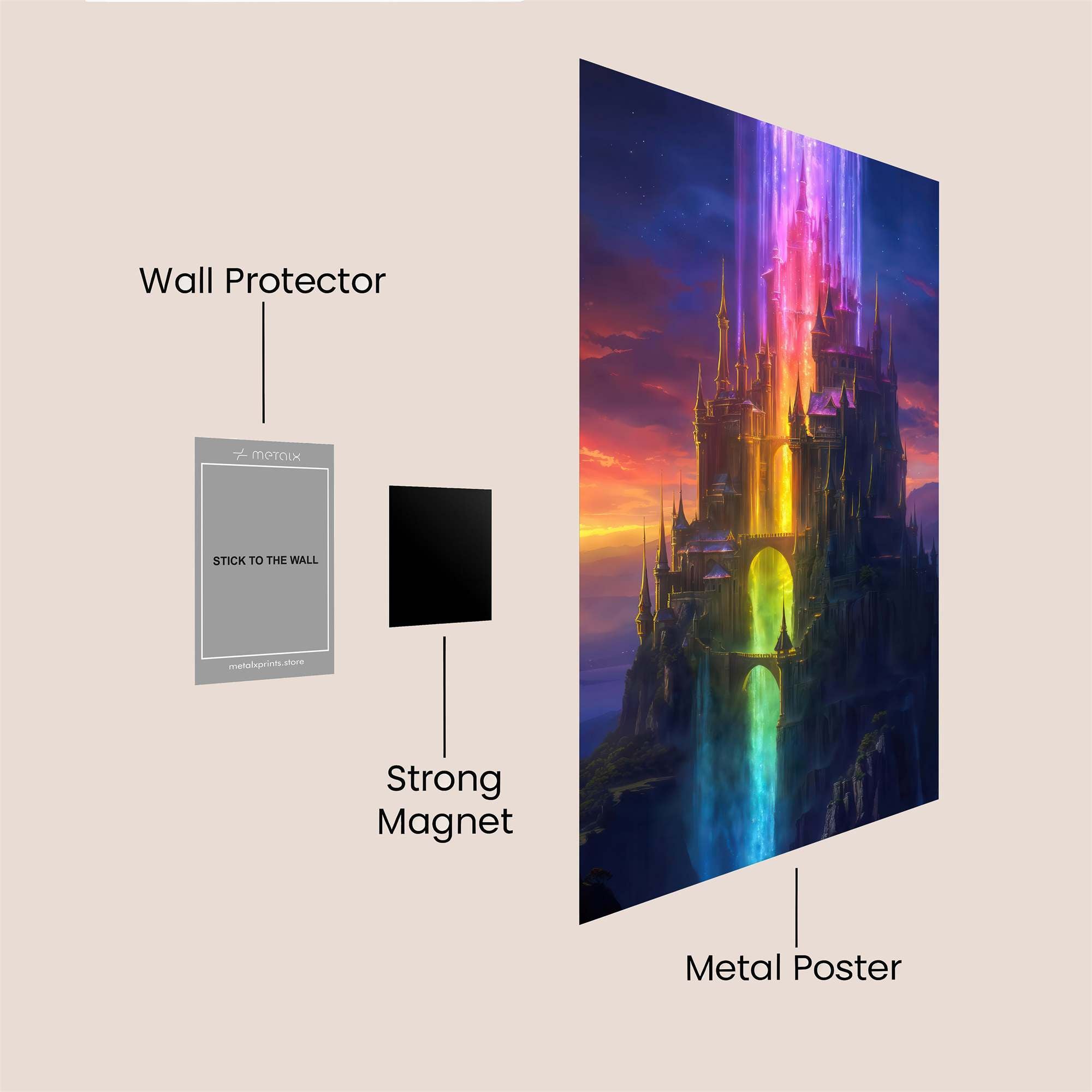 Castle Radiance Safe Wall Magnetic / M