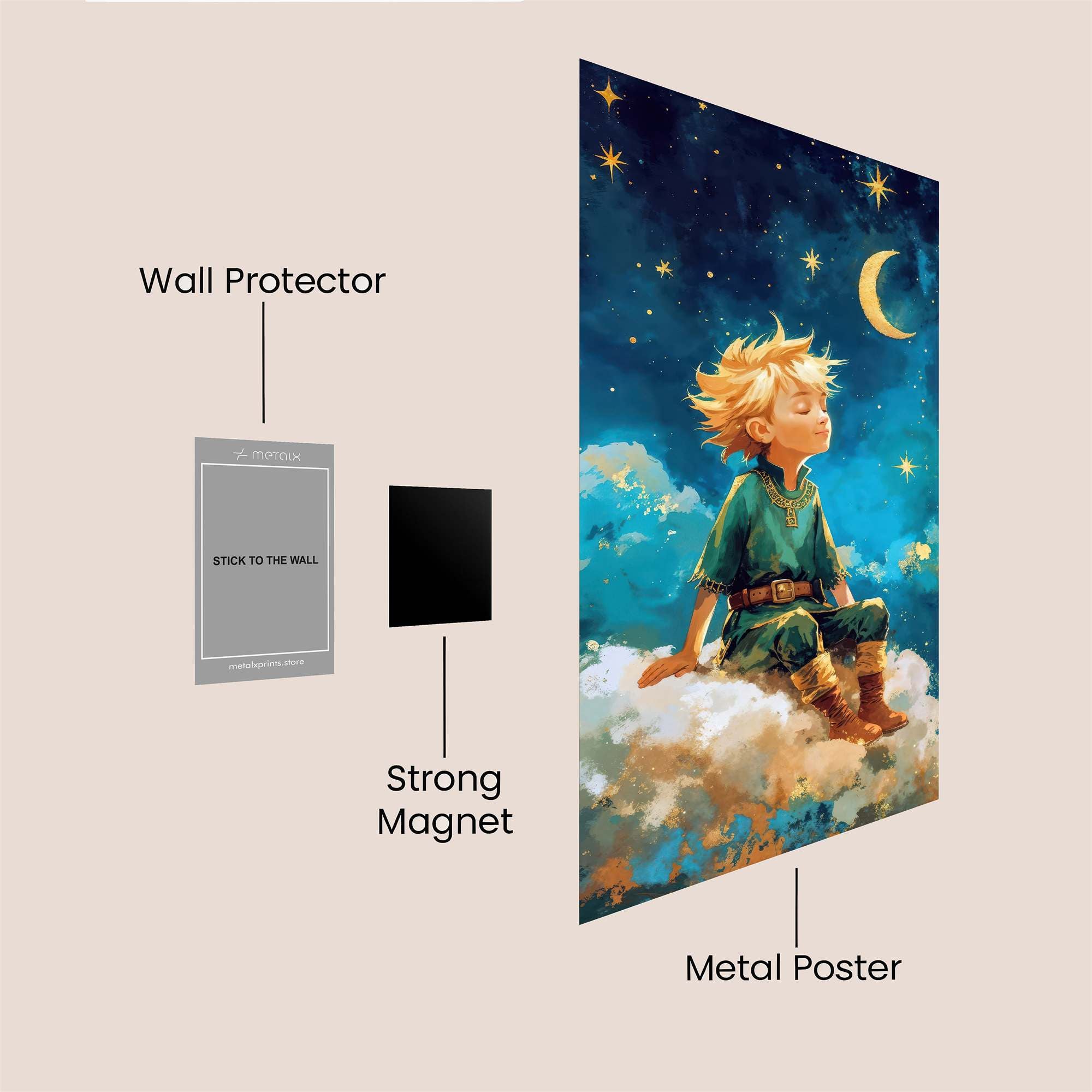 Peter Dreaming Safe Wall Magnetic / M