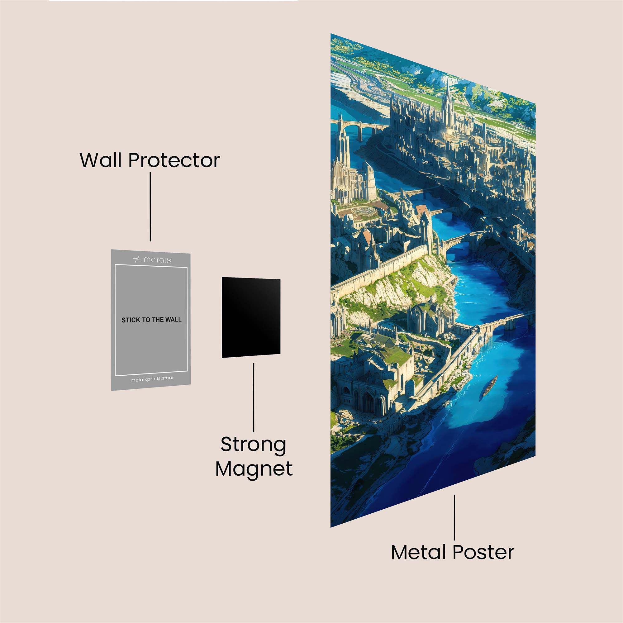 Gondor Tranquil Safe Wall Magnetic / M
