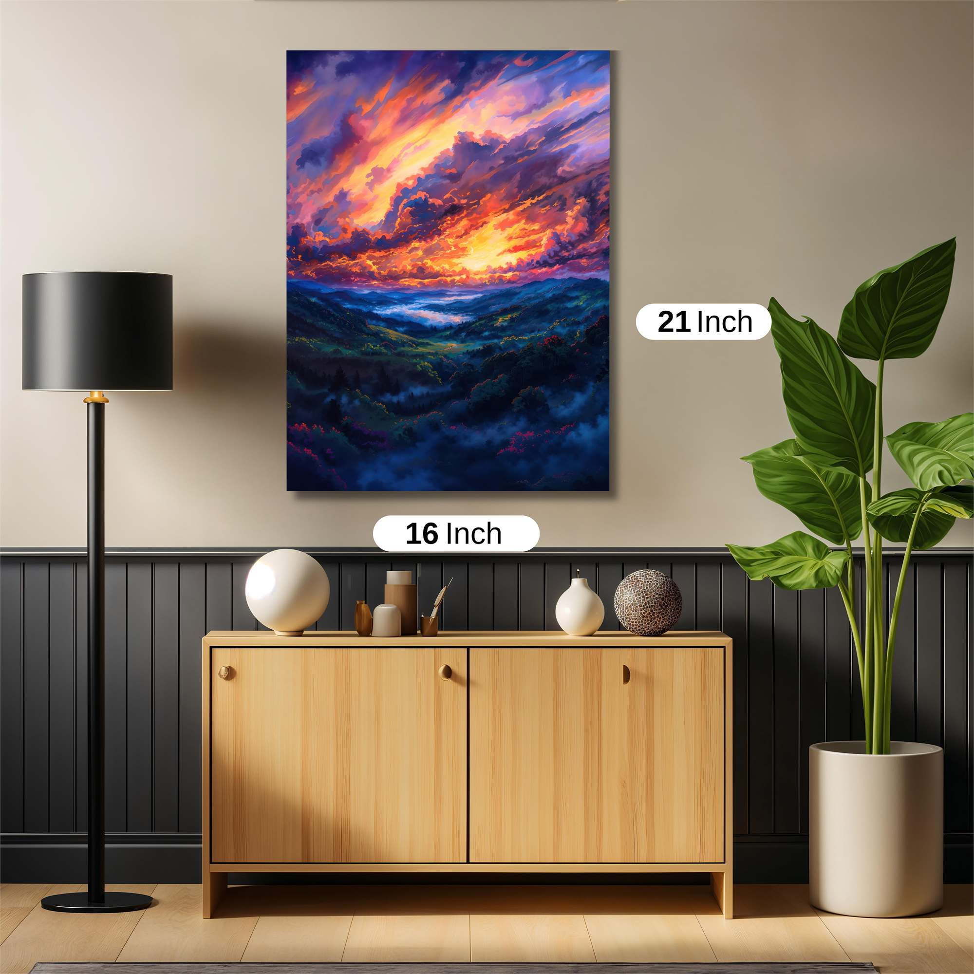 Sunset Serenity Safe Wall Magnetic / M