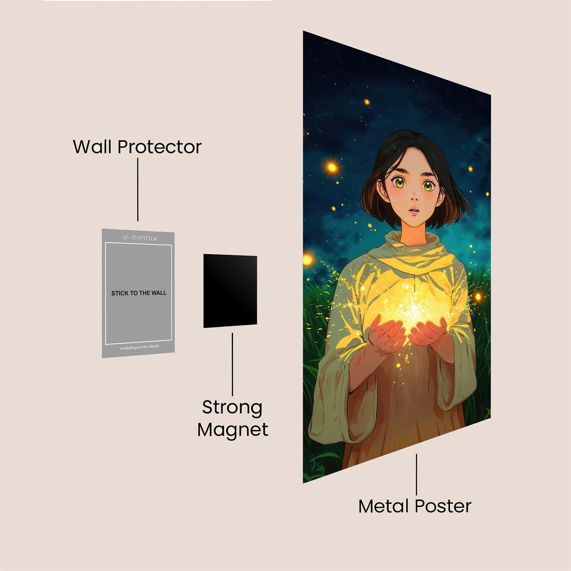 Luminous Wonder Safe Wall Magnetic / M