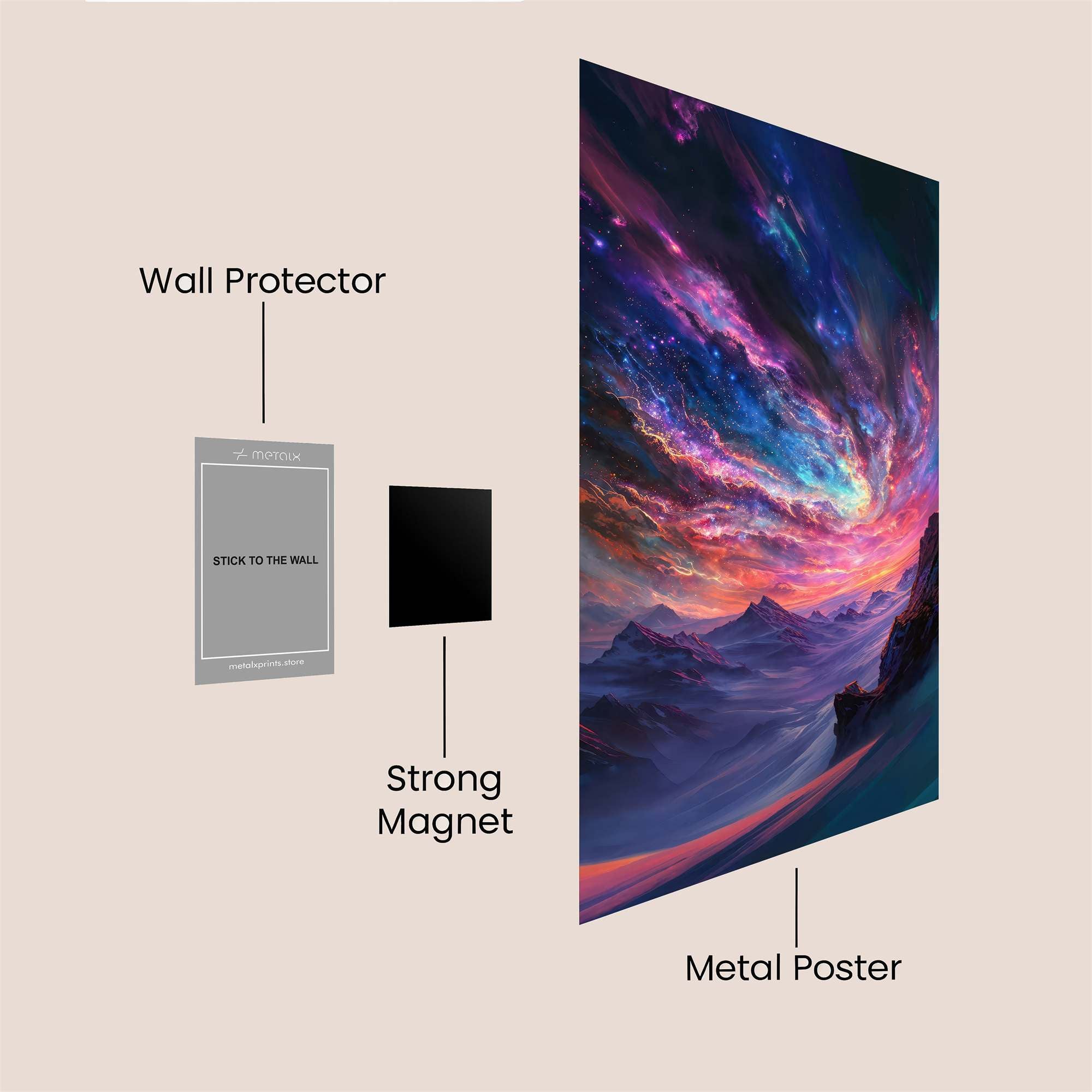 Cosmic Serenity Safe Wall Magnetic / M