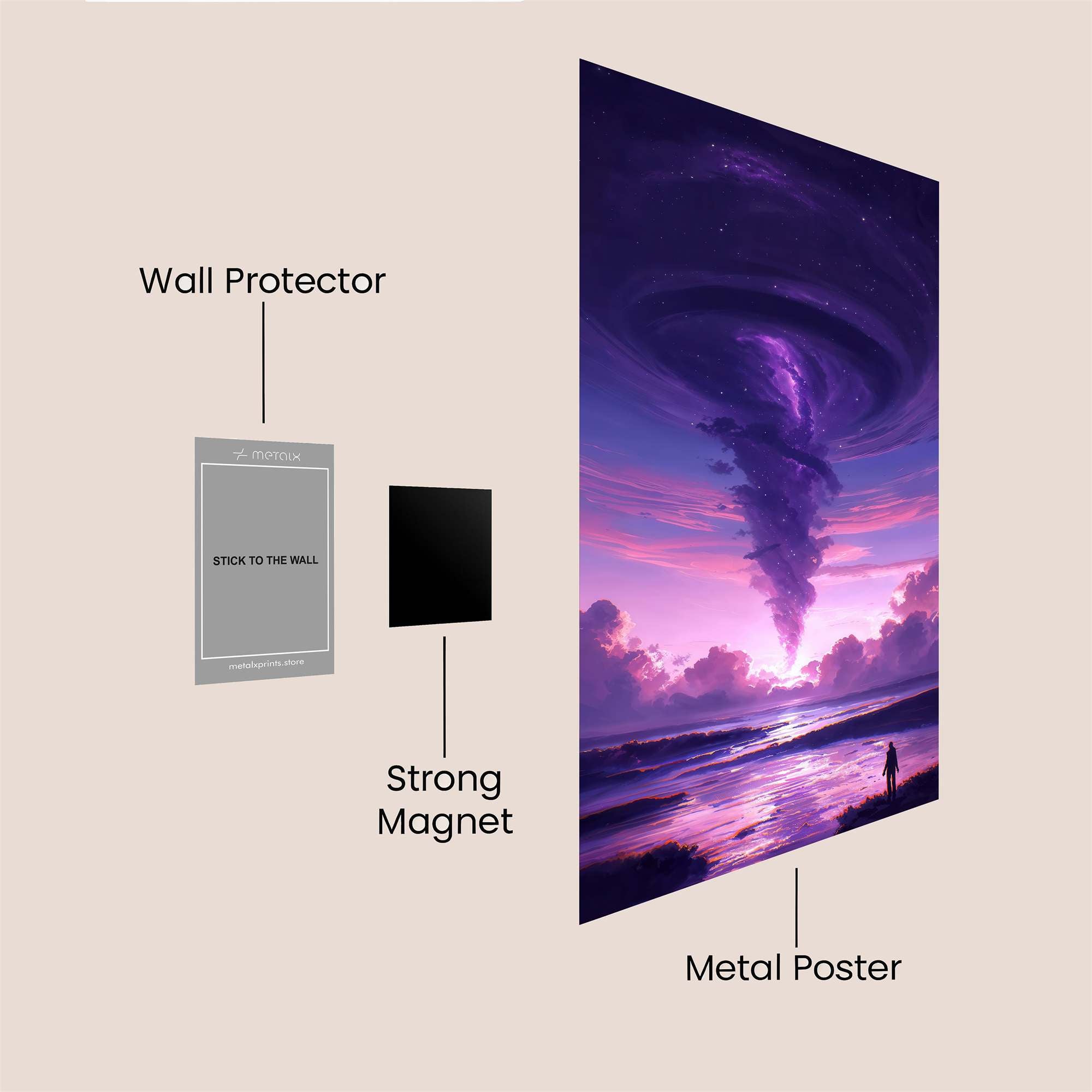 Cosmic Serenity Safe Wall Magnetic / M
