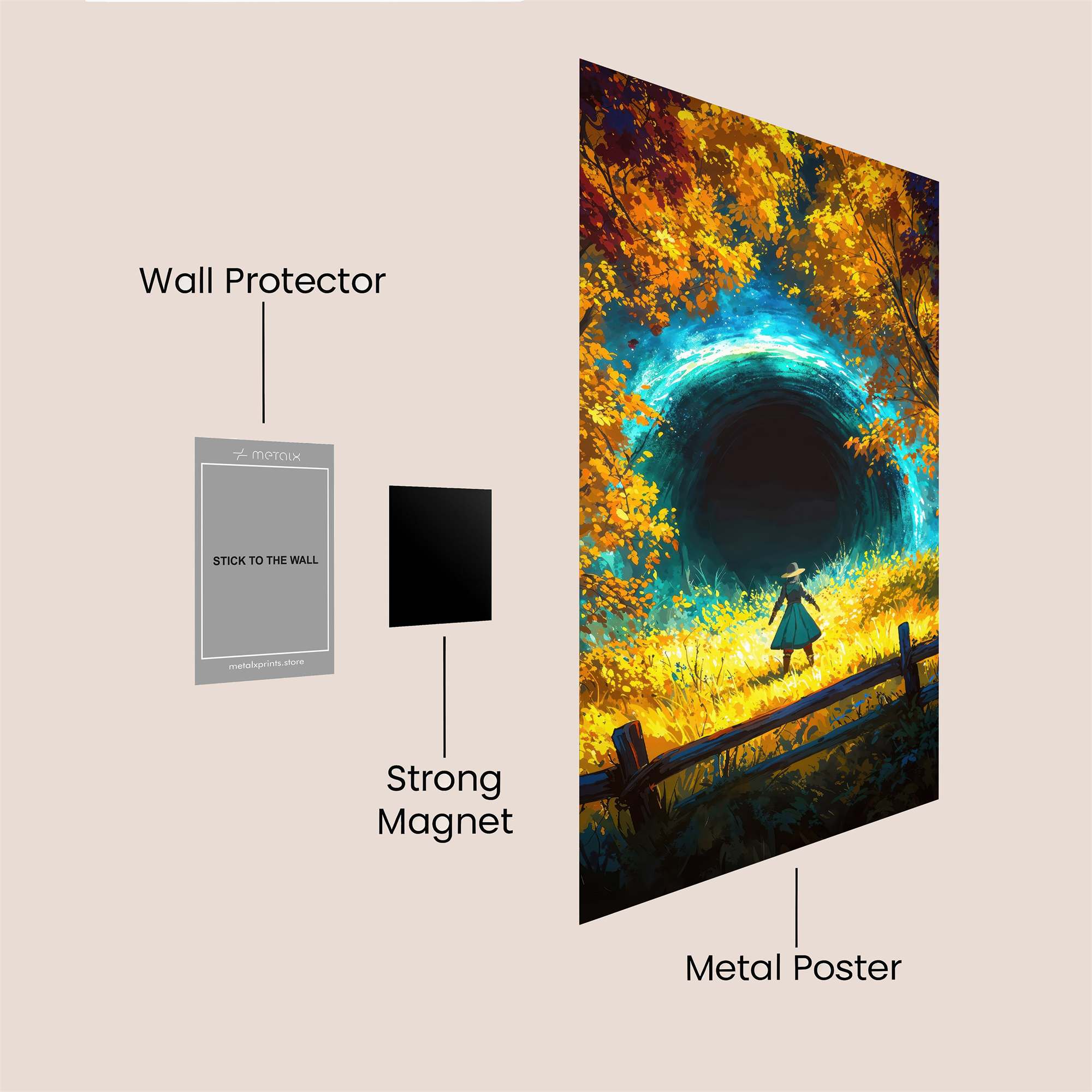 Portal Adventure Safe Wall Magnetic / M