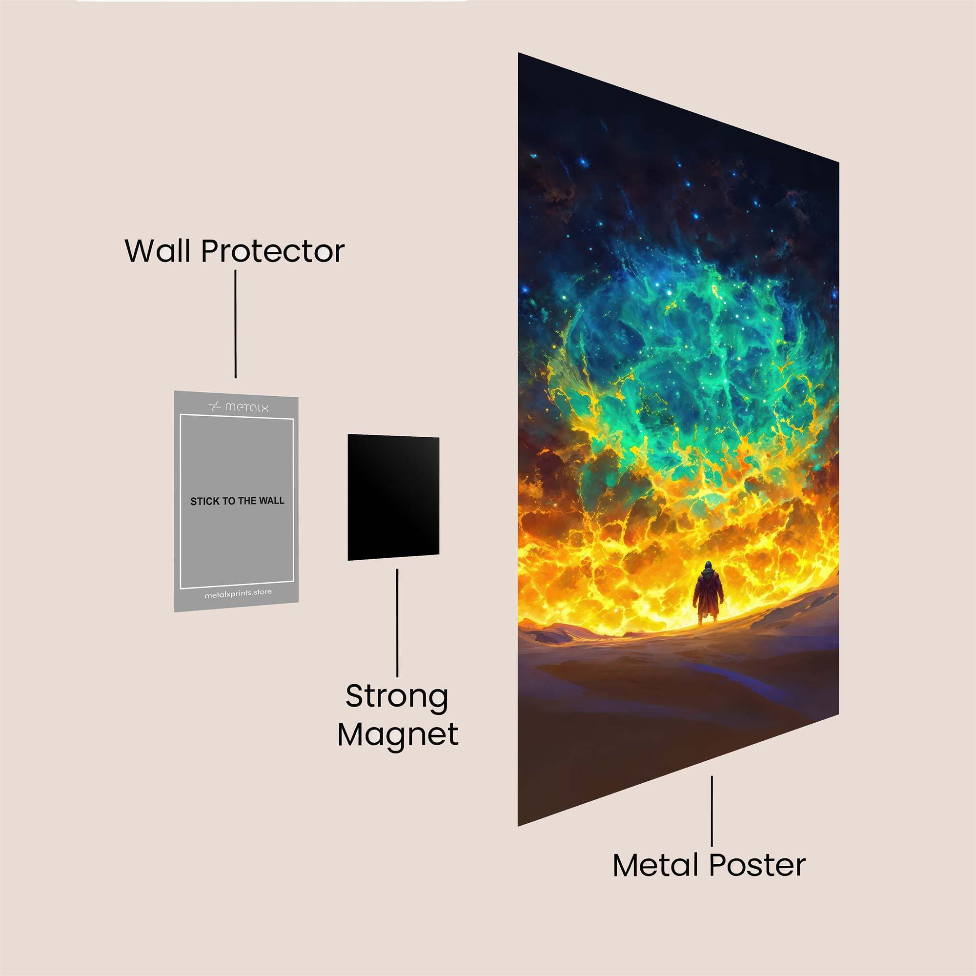 Cosmic Awe Safe Wall Magnetic / M