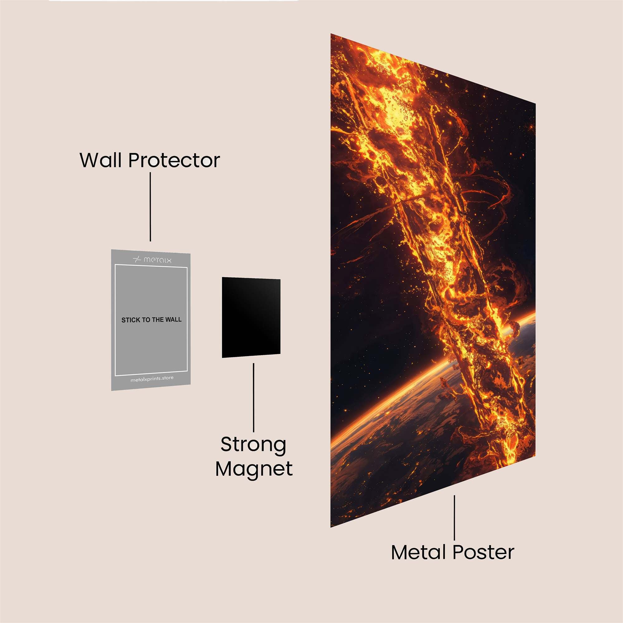 Cosmic Fury Safe Wall Magnetic / M
