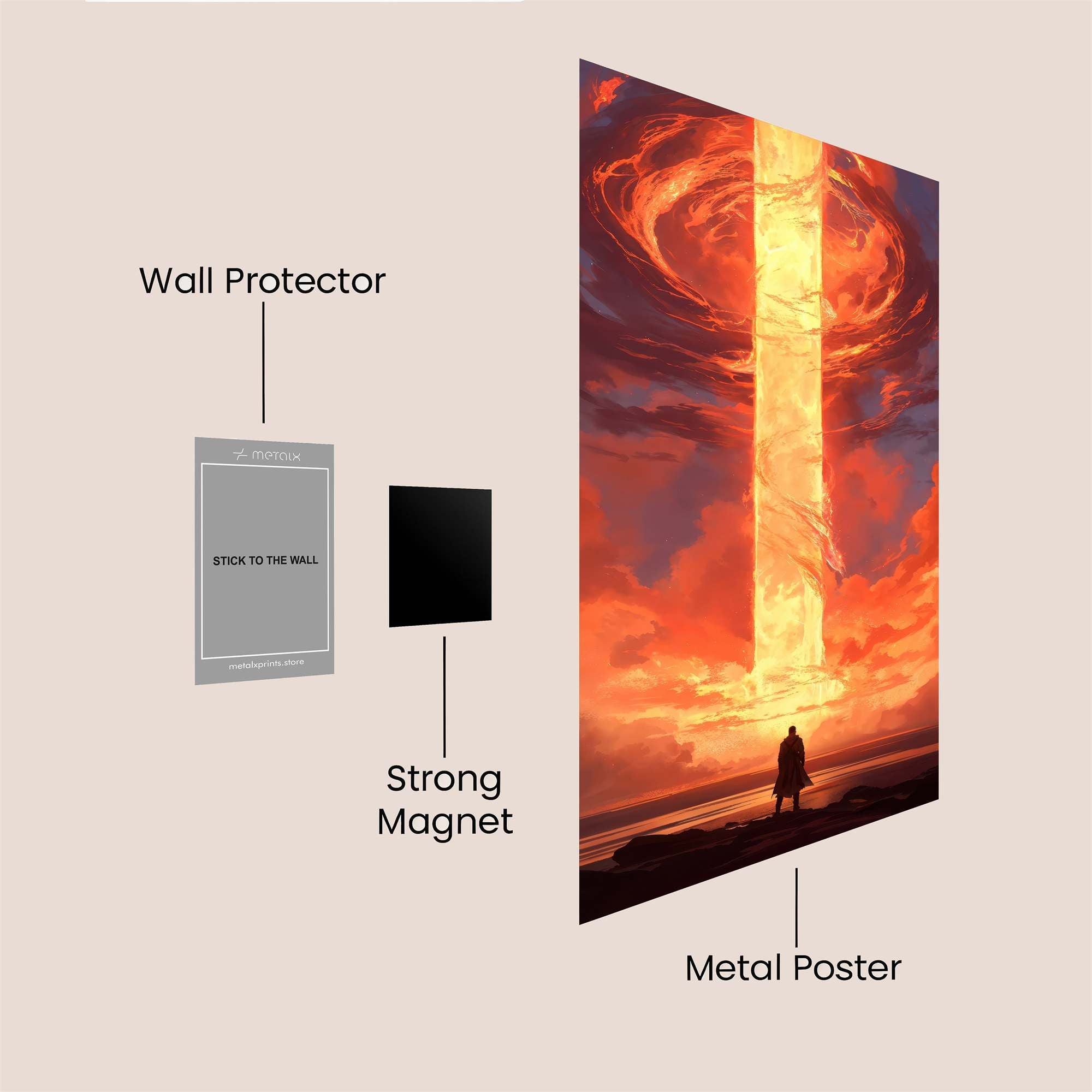 Cosmic Revelation Safe Wall Magnetic / M