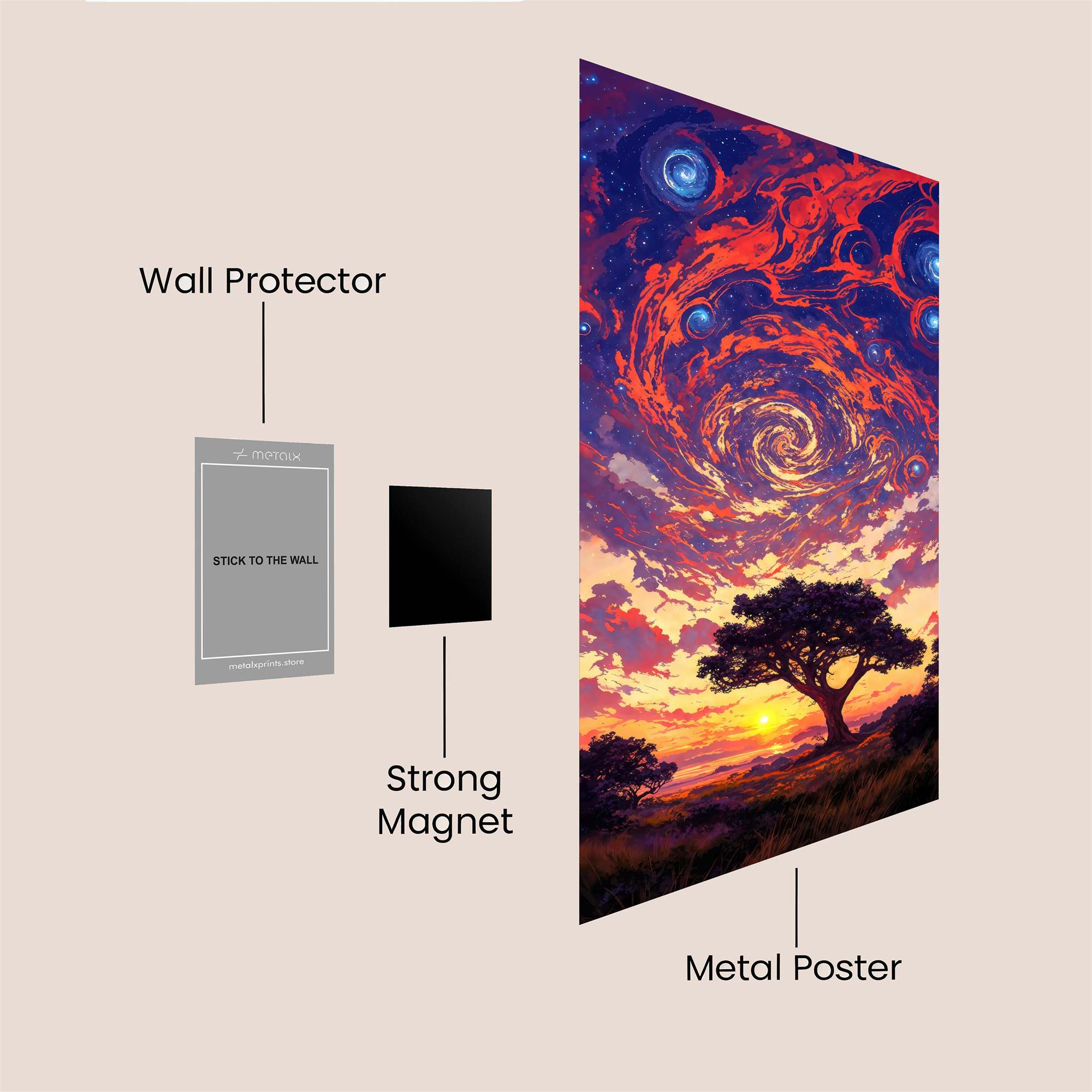 Cosmic Serenity Safe Wall Magnetic / M