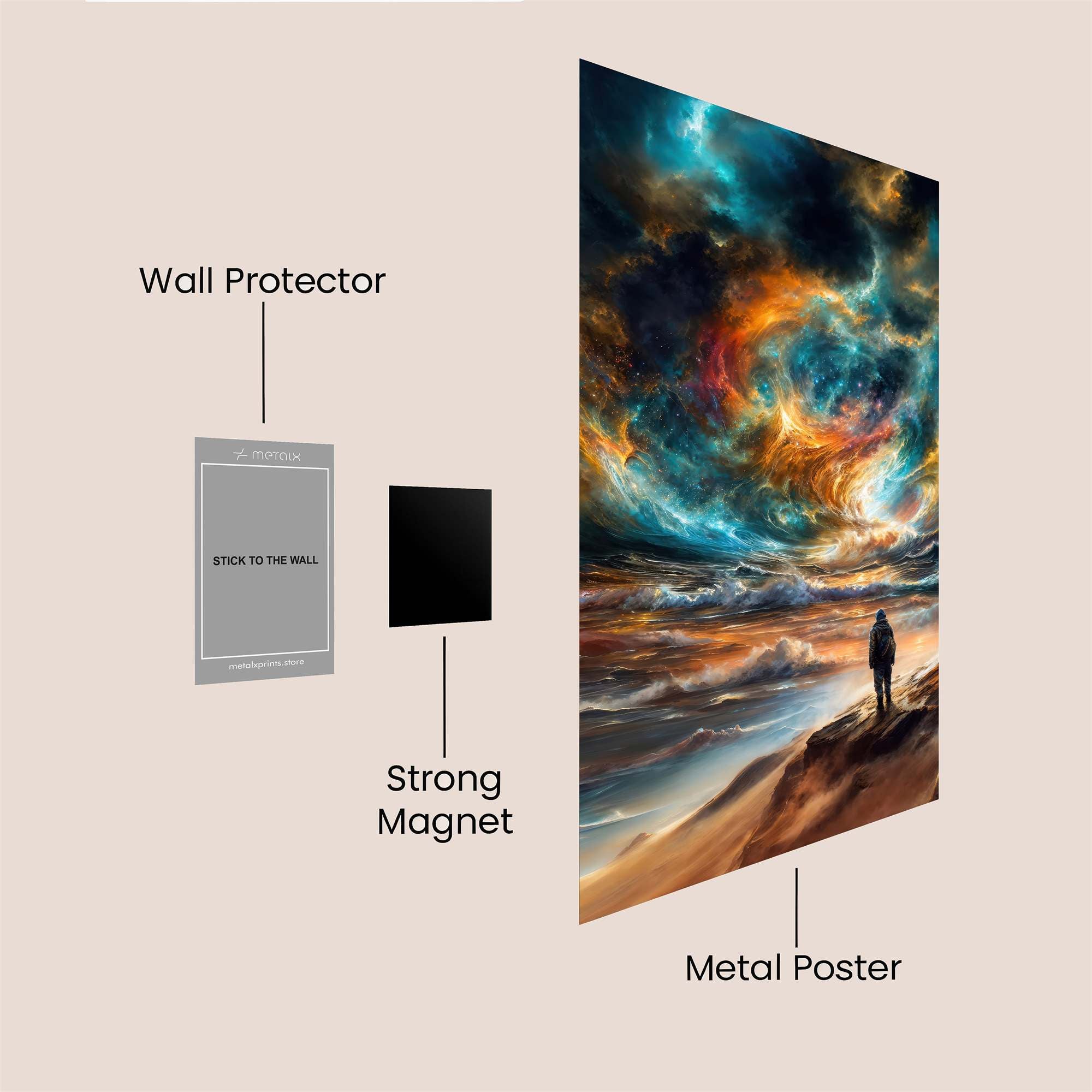 Cosmic Awe Safe Wall Magnetic / M