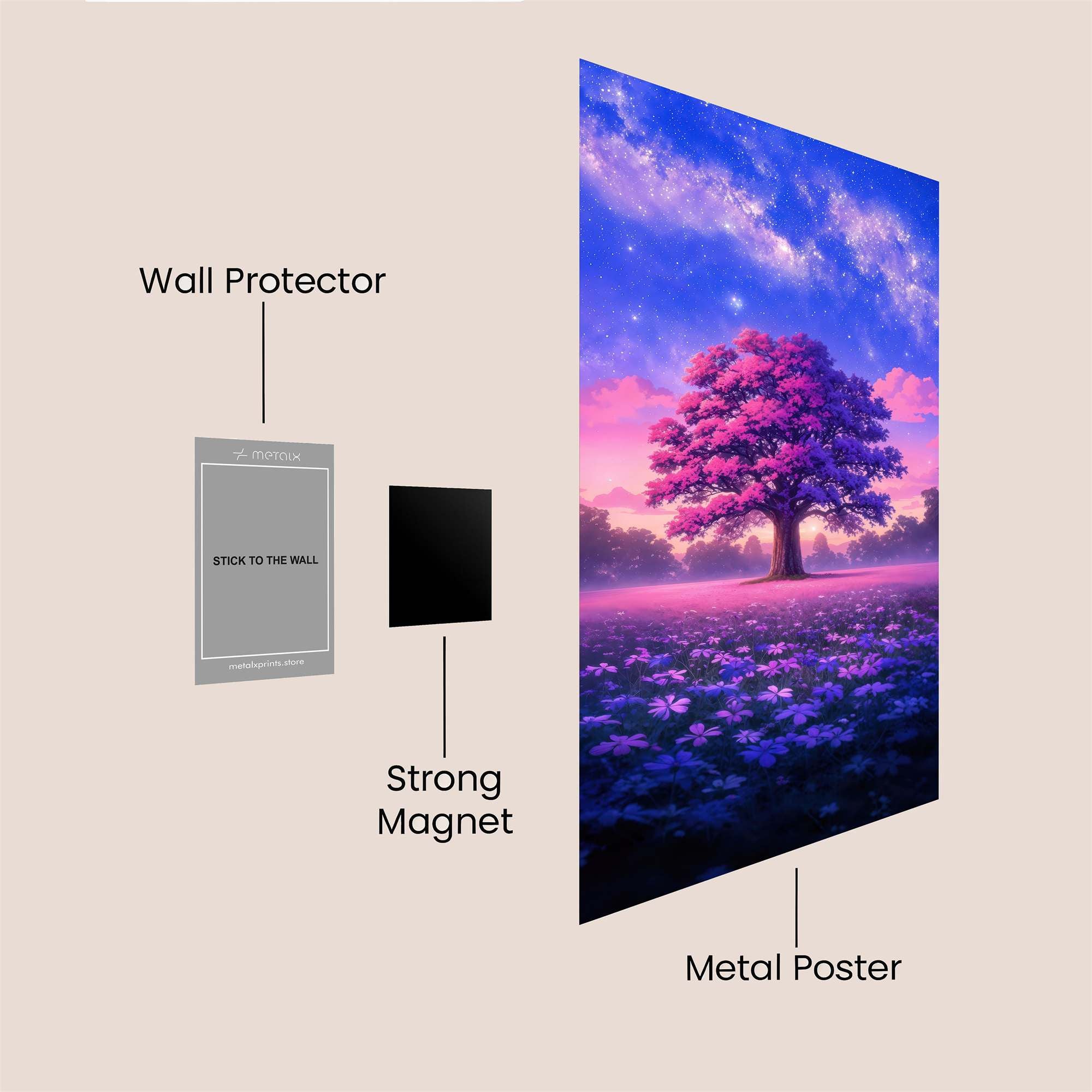 Cosmic Serenity Safe Wall Magnetic / M