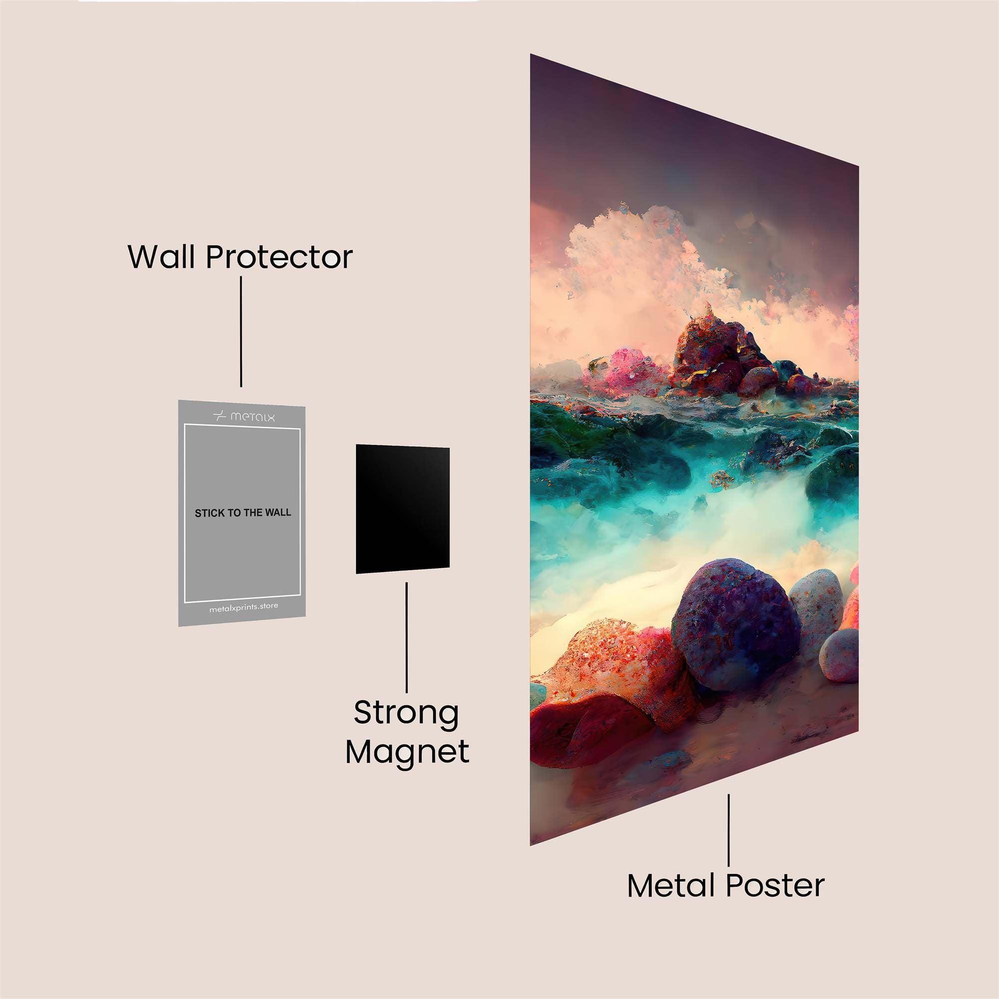 Dreamscape Serenity Safe Wall Magnetic / M