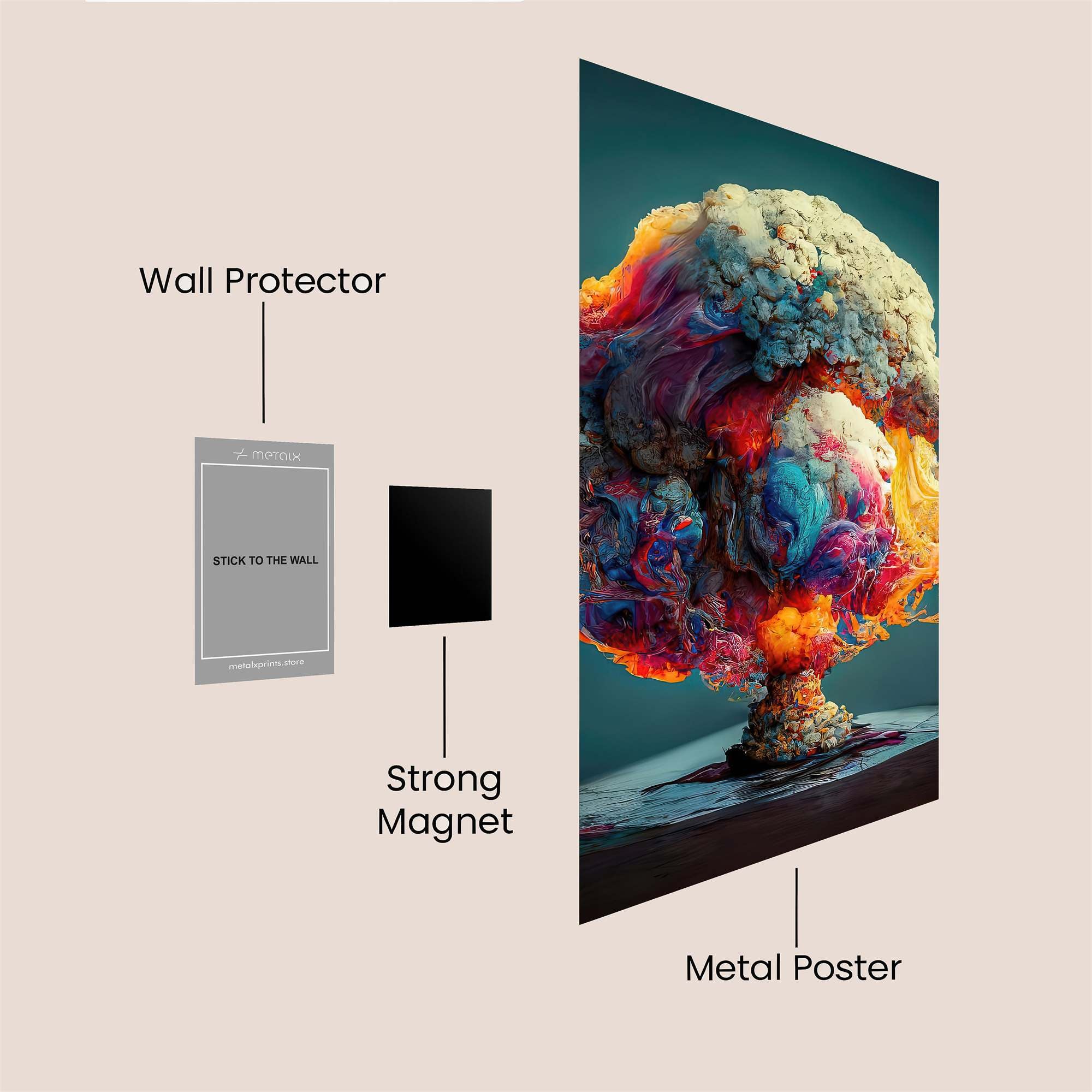 Explosion Whimsy Safe Wall Magnetic / M