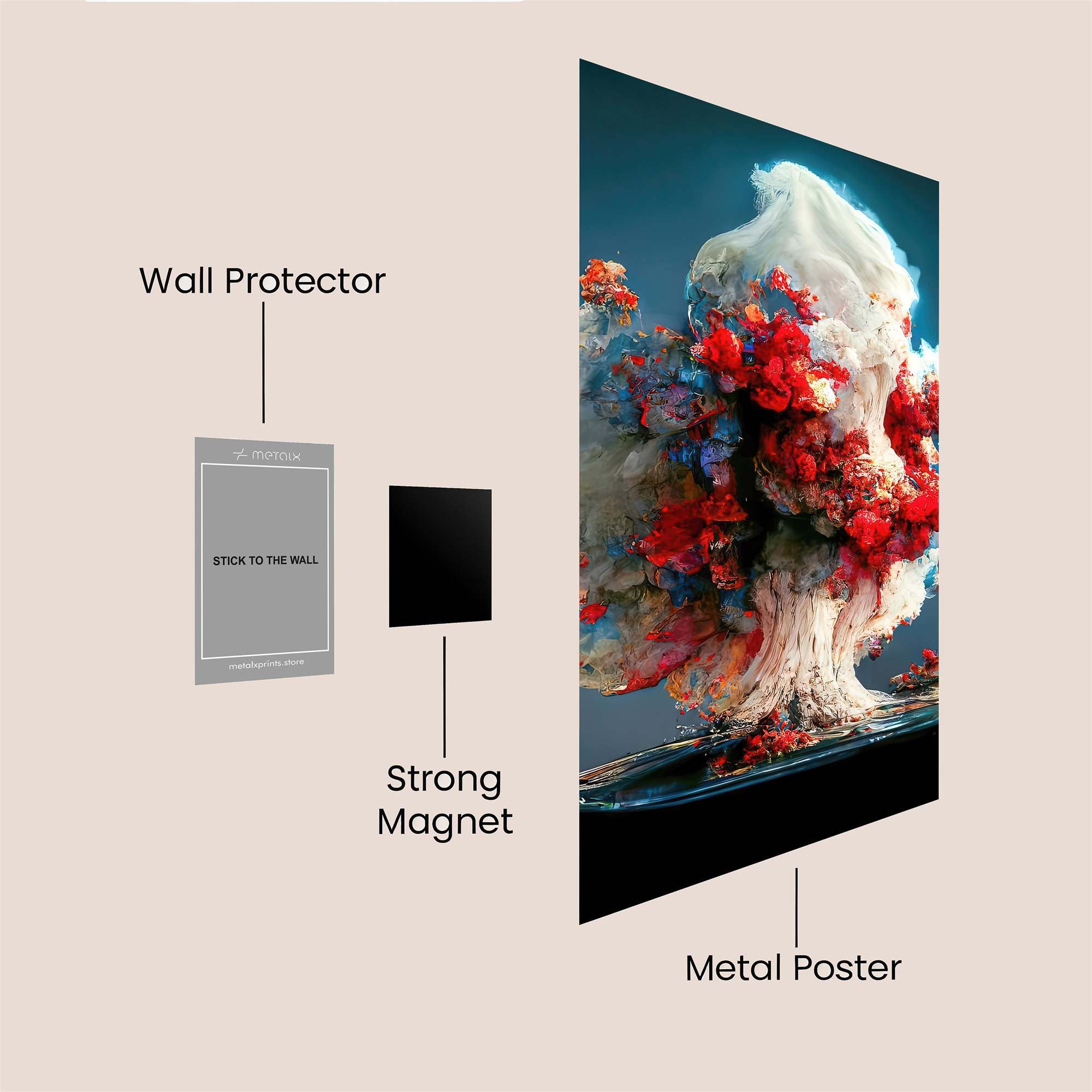Explosive Bloom Safe Wall Magnetic / M