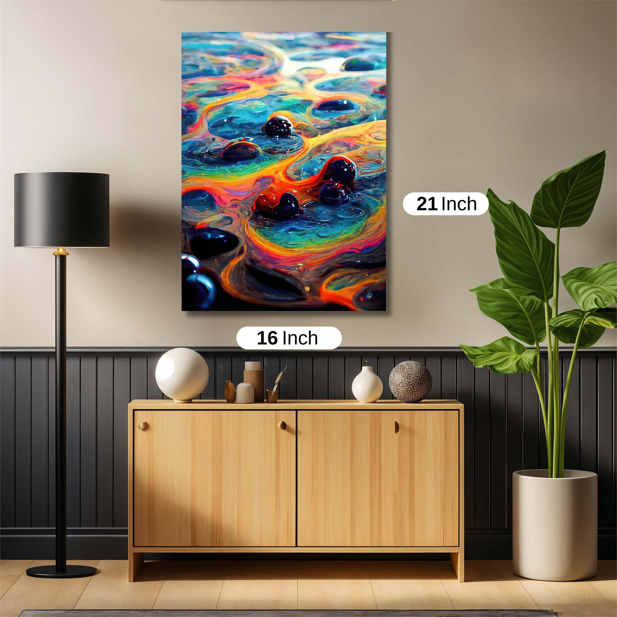 Colorful Chaos Safe Wall Magnetic / M