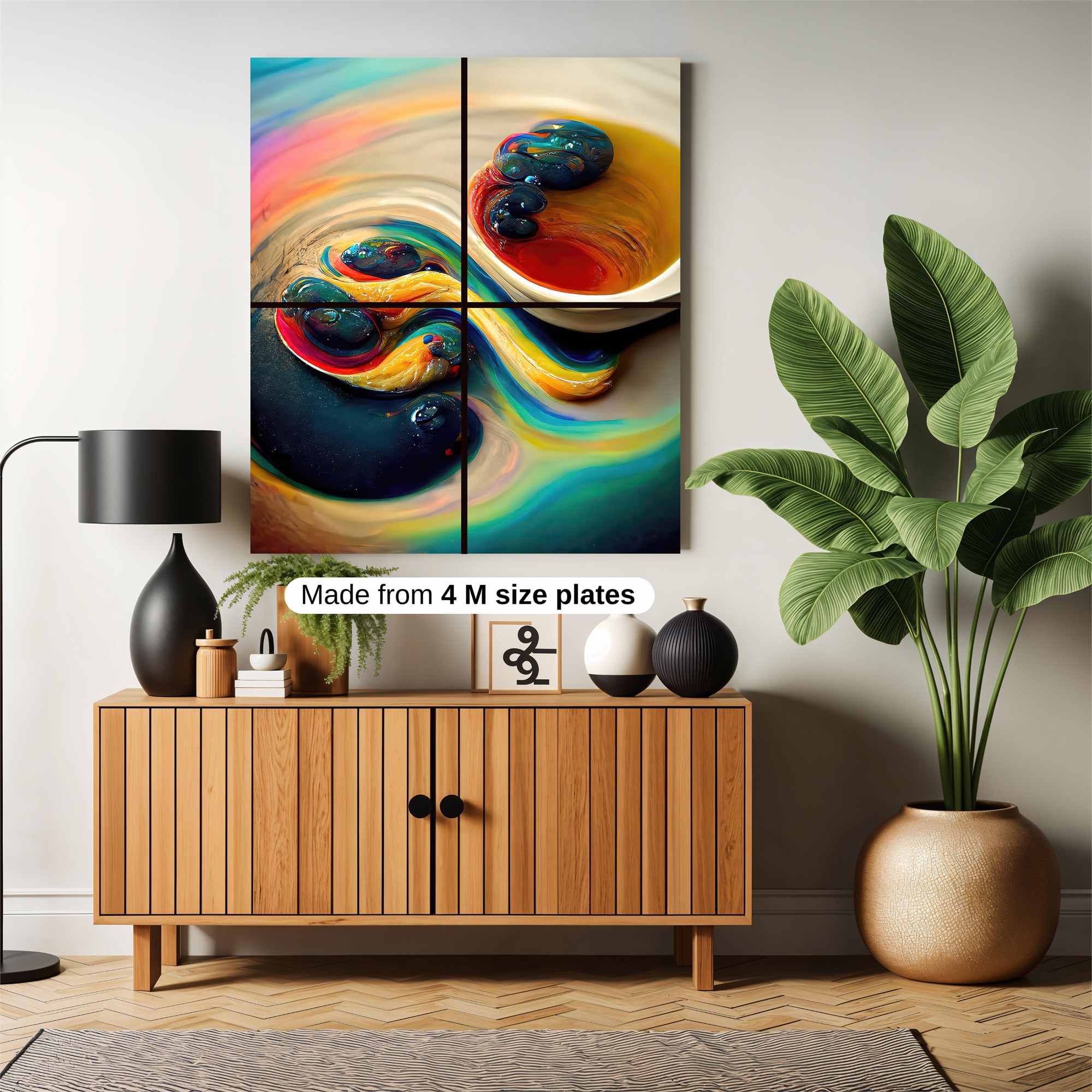 Colorful Whimsy Safe Wall Magnetic / M