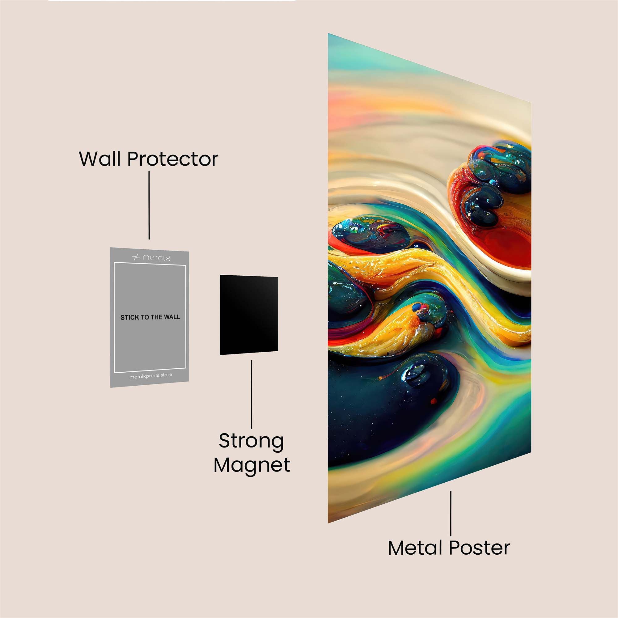 Colorful Whimsy Safe Wall Magnetic / M