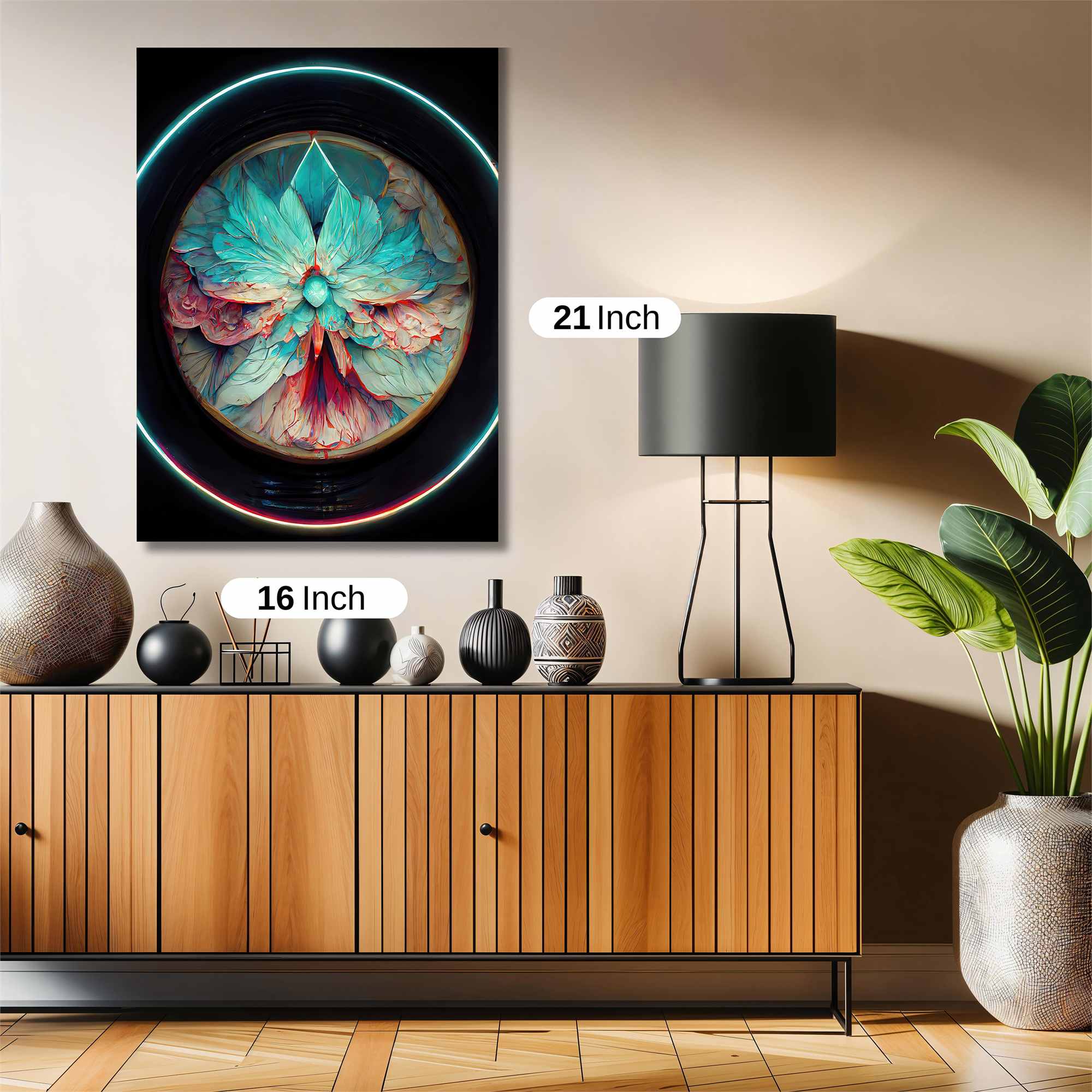 Floral Serenity Safe Wall Magnetic / M