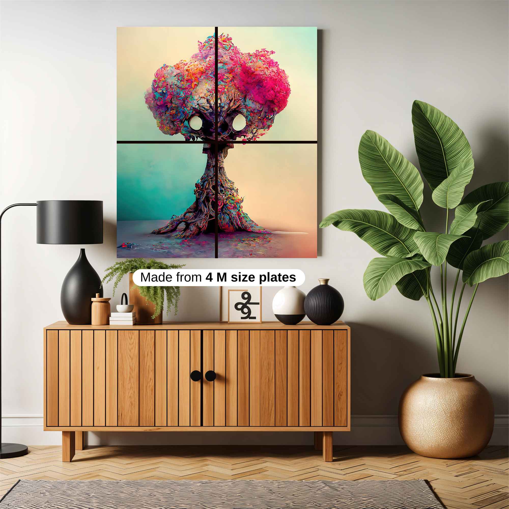 Mushroom Whimsy Safe Wall Magnetic / M