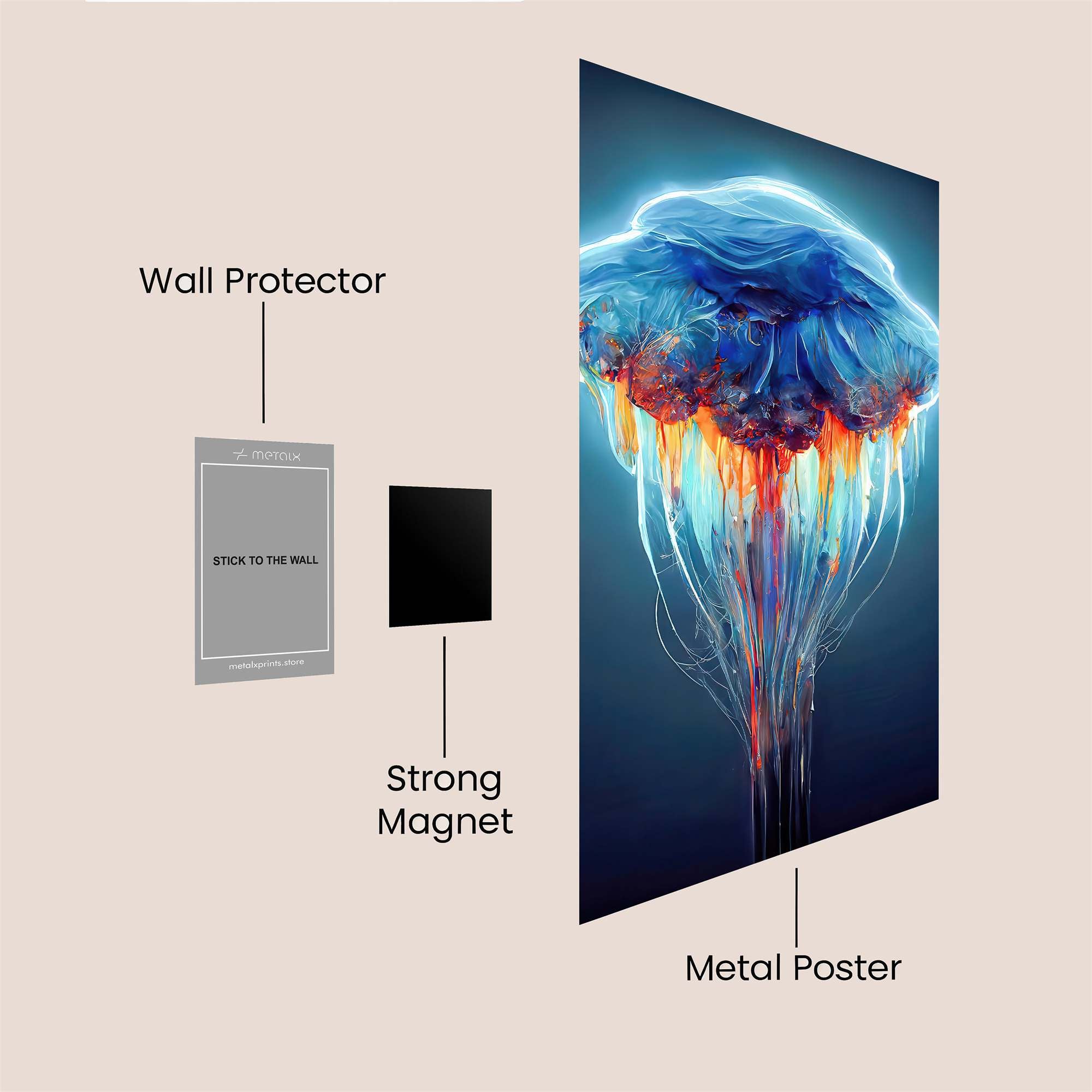 Jellyfire Radiance Safe Wall Magnetic / M