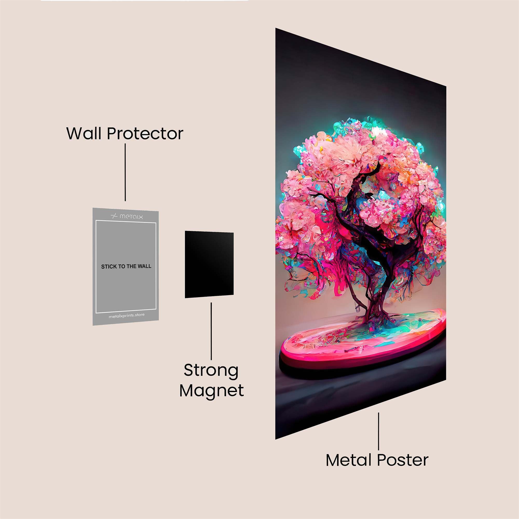 Neon Blossom Safe Wall Magnetic / M