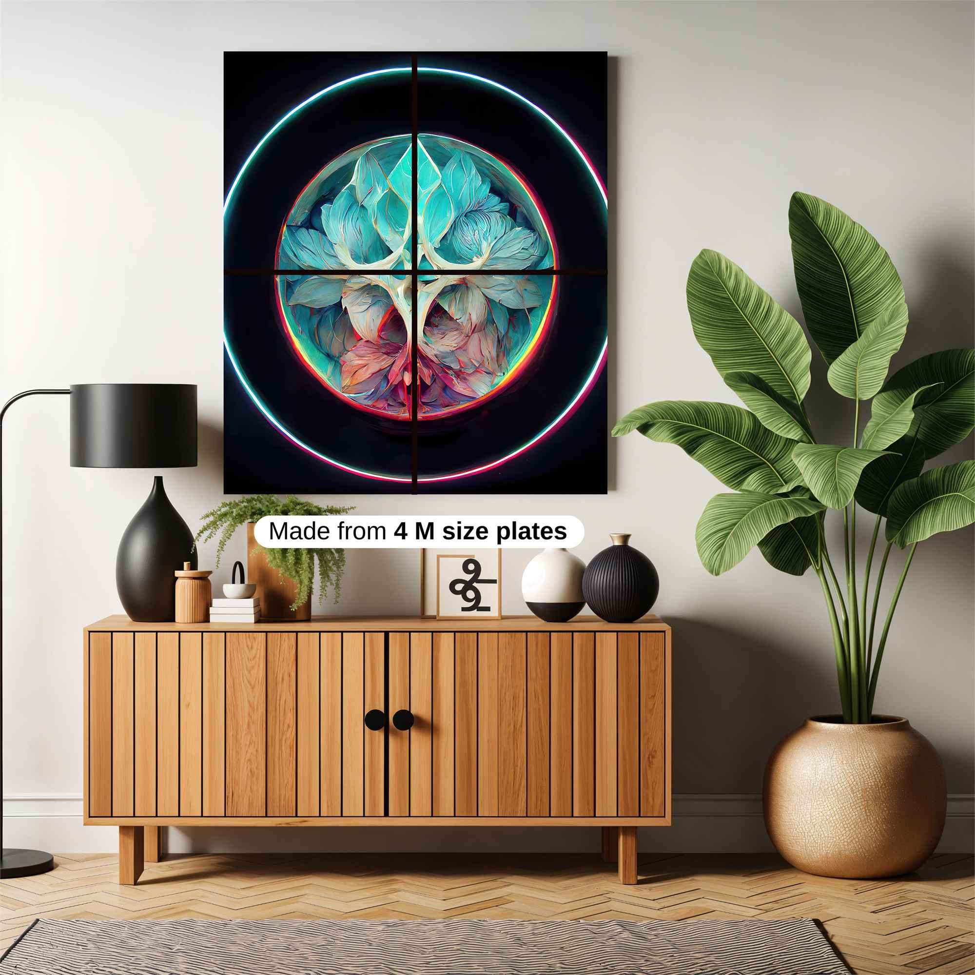 Floral Serenity Safe Wall Magnetic / M