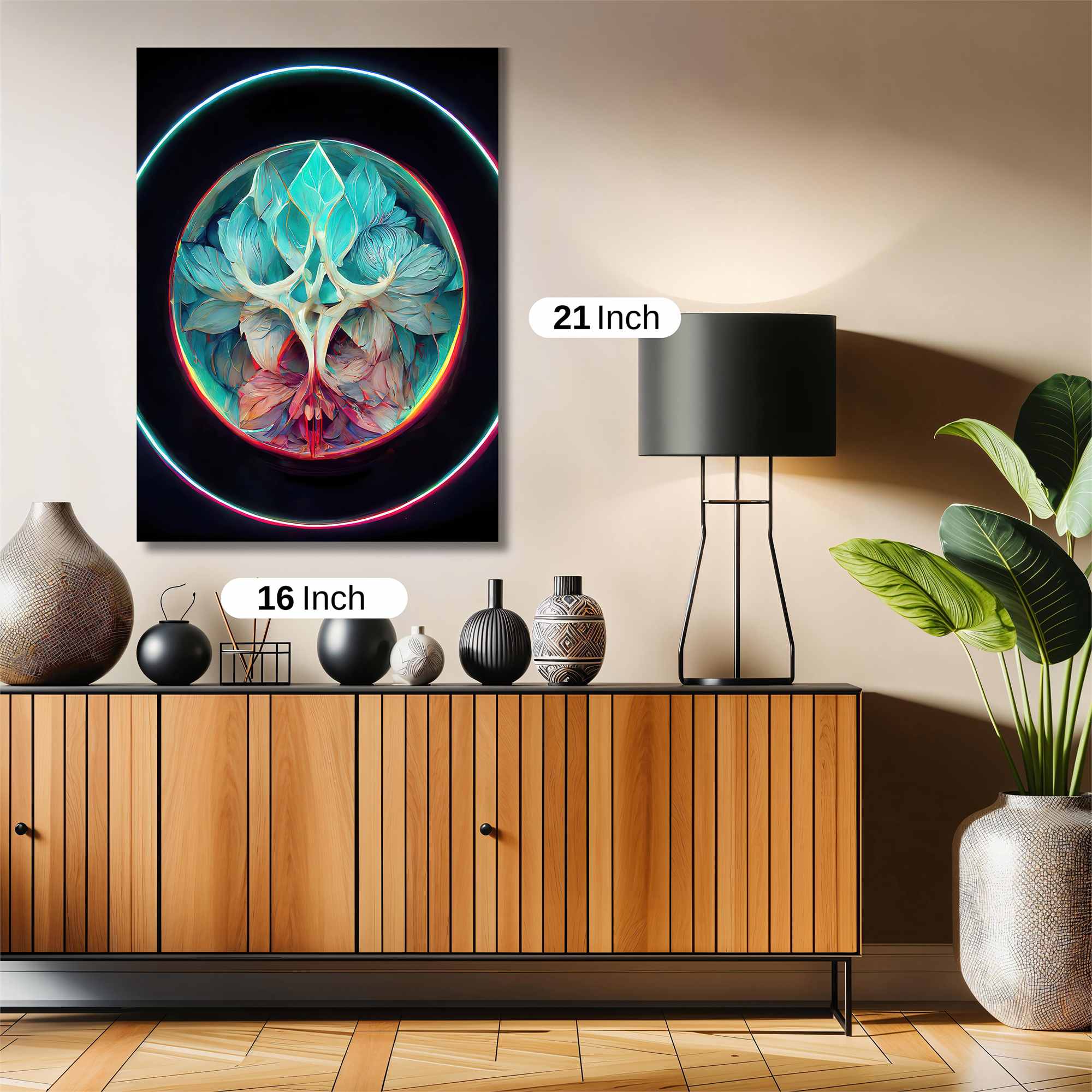 Floral Serenity Safe Wall Magnetic / M