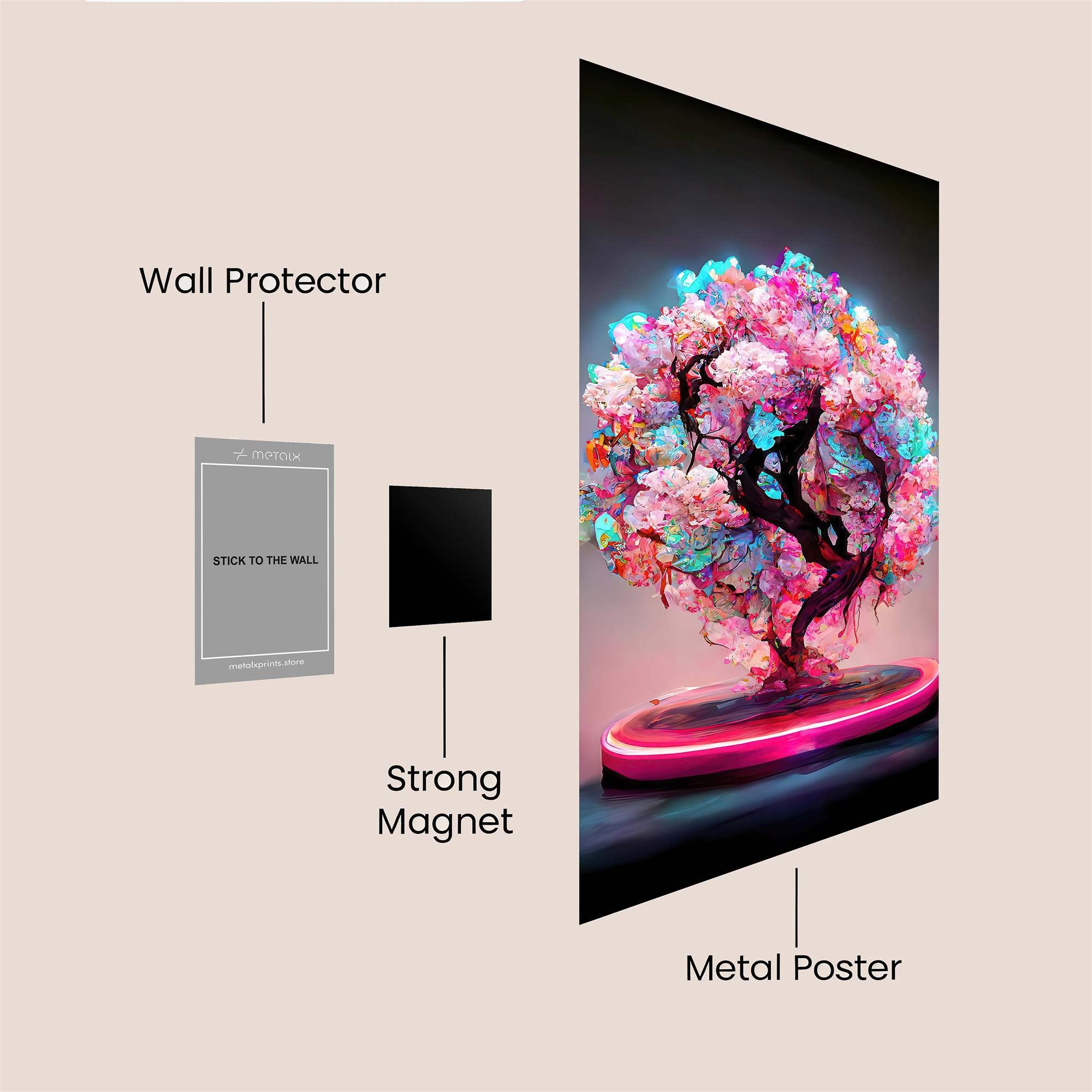 Neon Blossom Safe Wall Magnetic / M