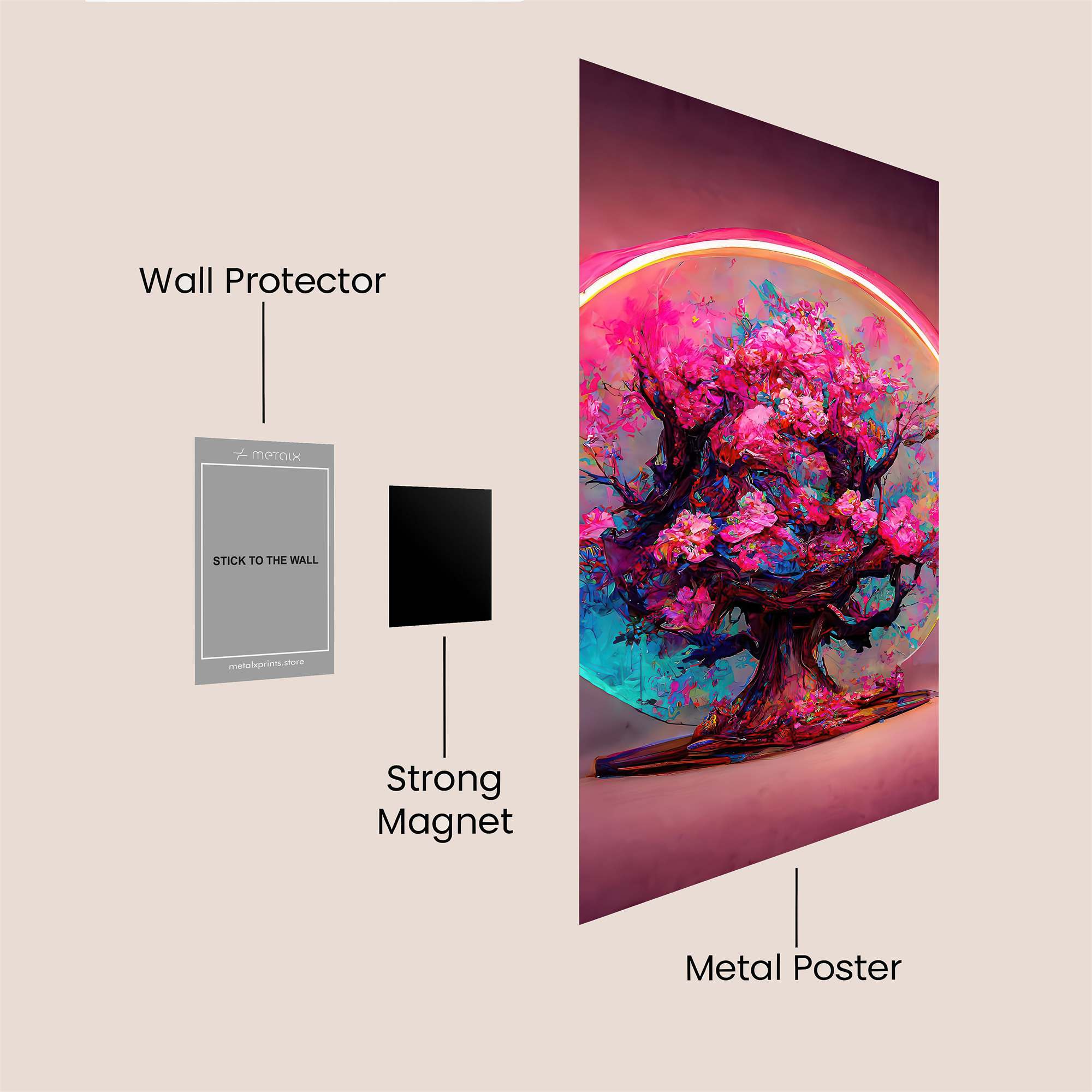 Blossom Serenity Safe Wall Magnetic / M