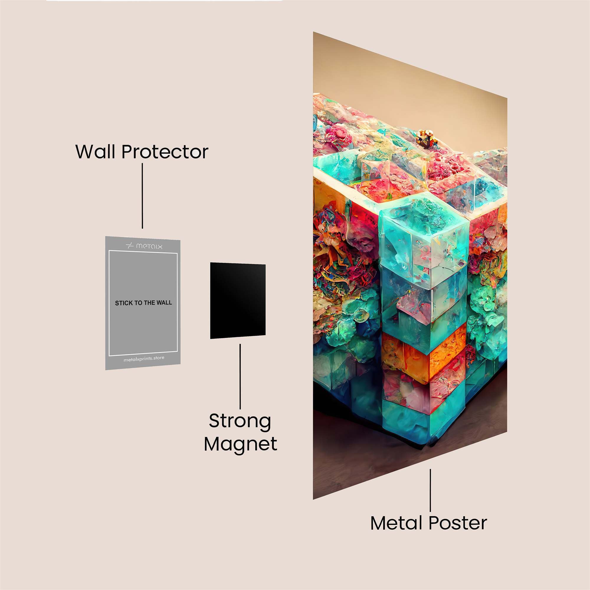 CrystalWhimsy Safe Wall Magnetic / M