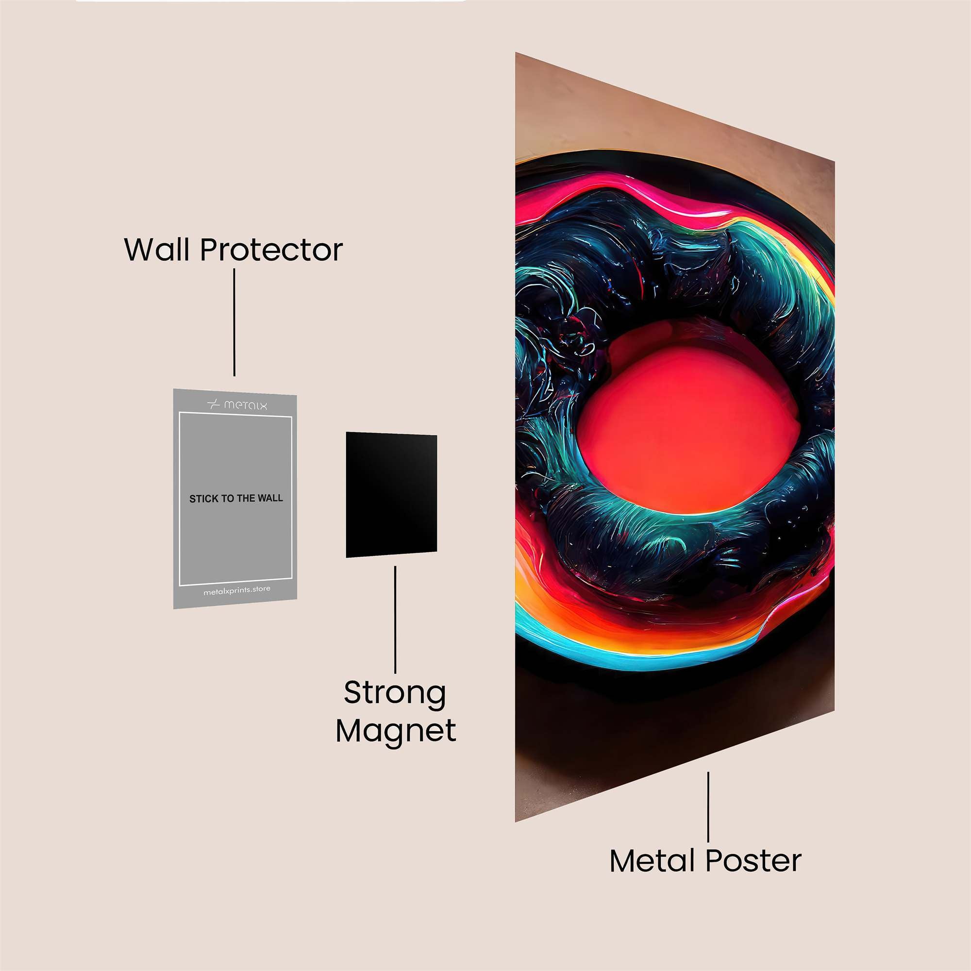 Cosmic Swirl Safe Wall Magnetic / M