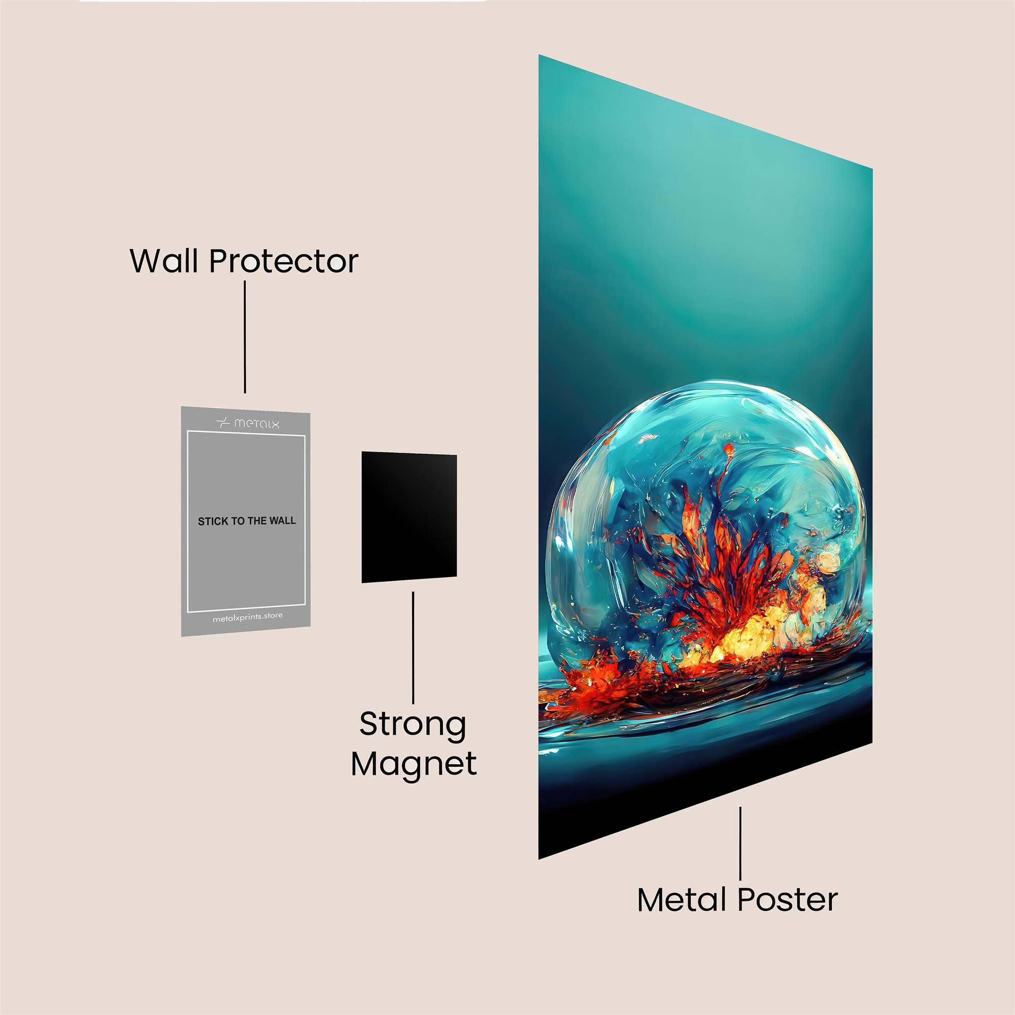 FireSphere Safe Wall Magnetic / M