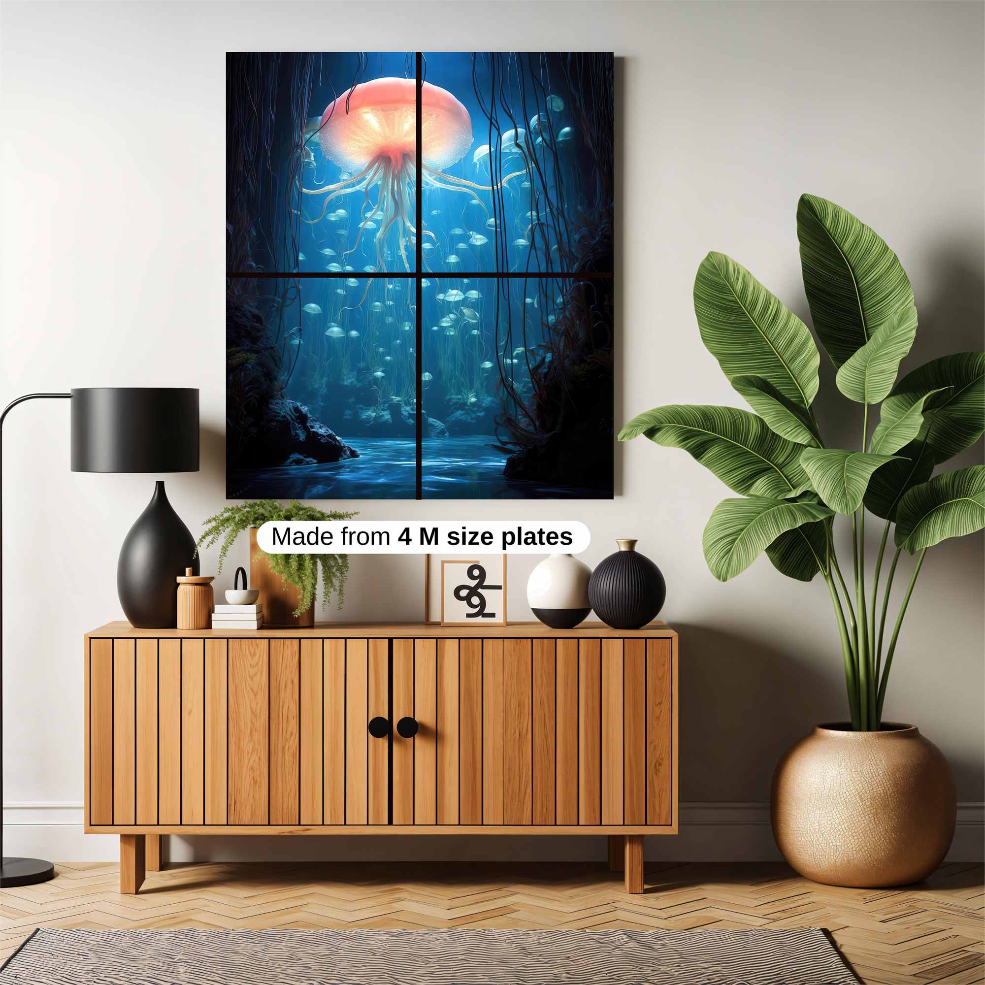 Jellyfish Serenity Safe Wall Magnetic / M