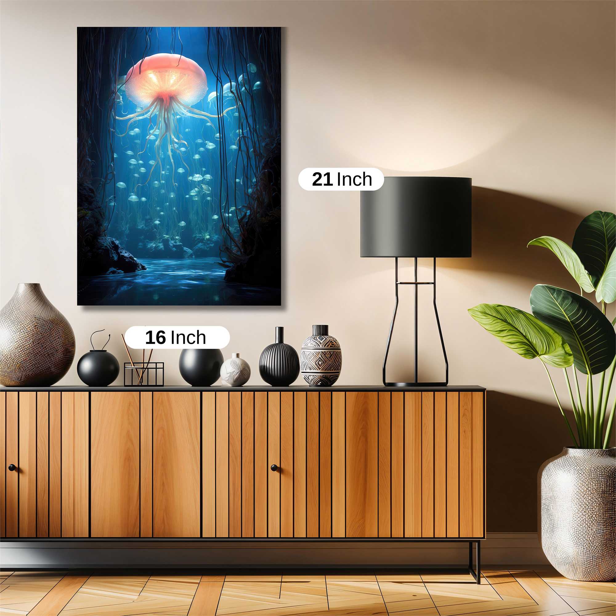 Jellyfish Serenity Safe Wall Magnetic / M