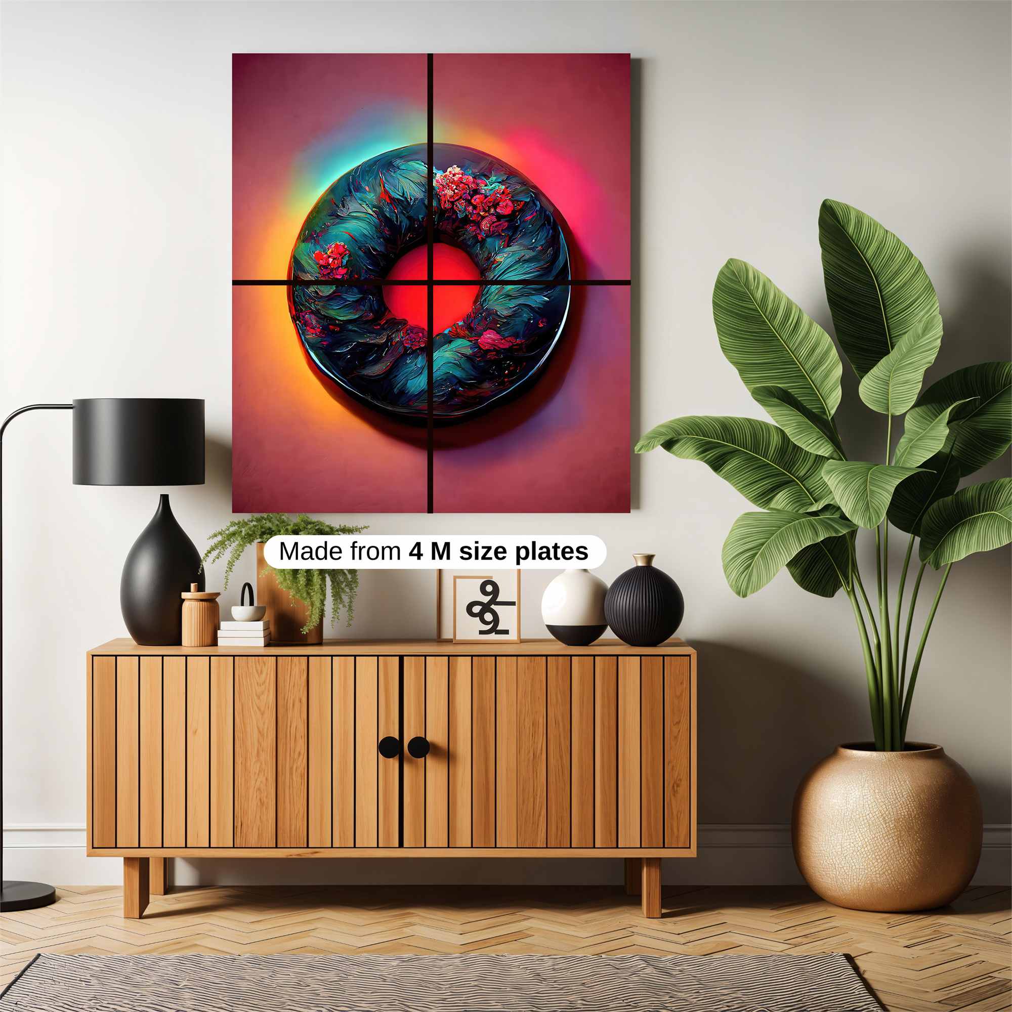 Floral Vortex Safe Wall Magnetic / M