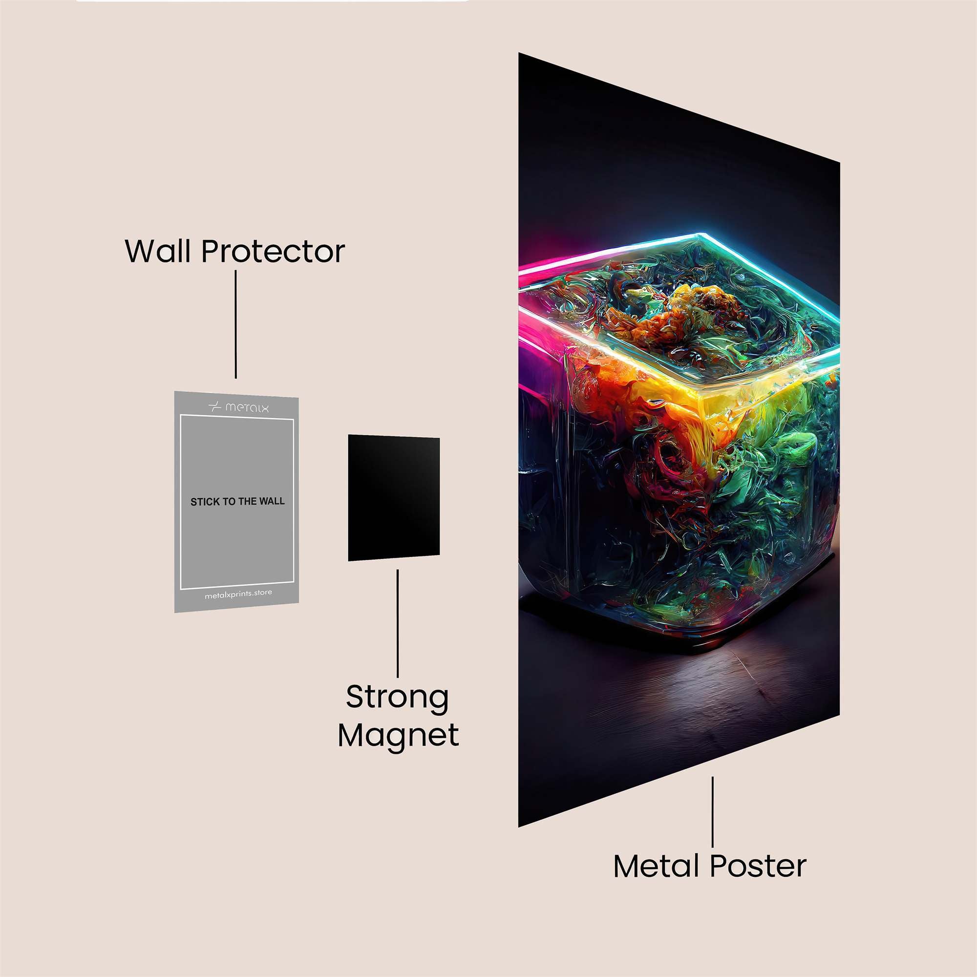 Neon Enigma Safe Wall Magnetic / M