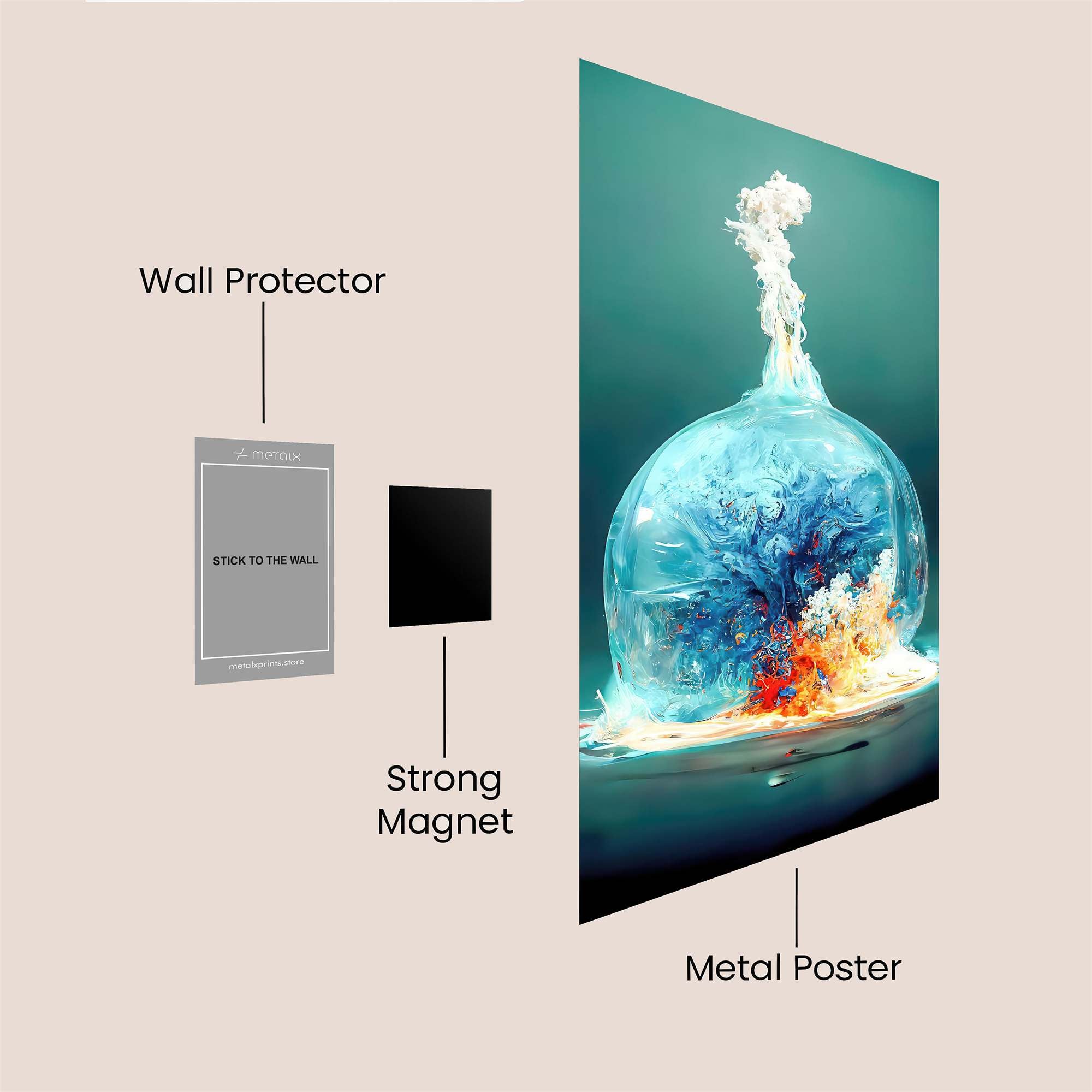 Explosive Art Safe Wall Magnetic / M