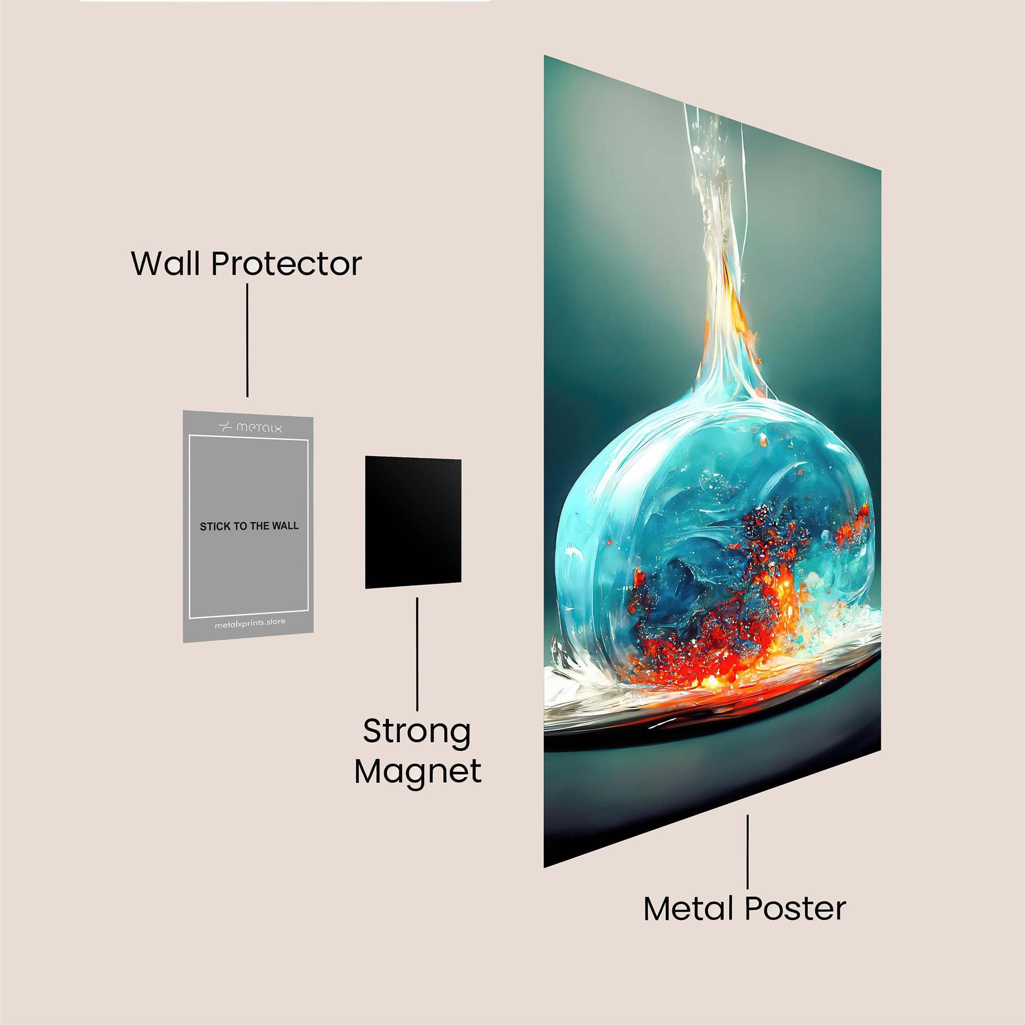 FireSphere Safe Wall Magnetic / M