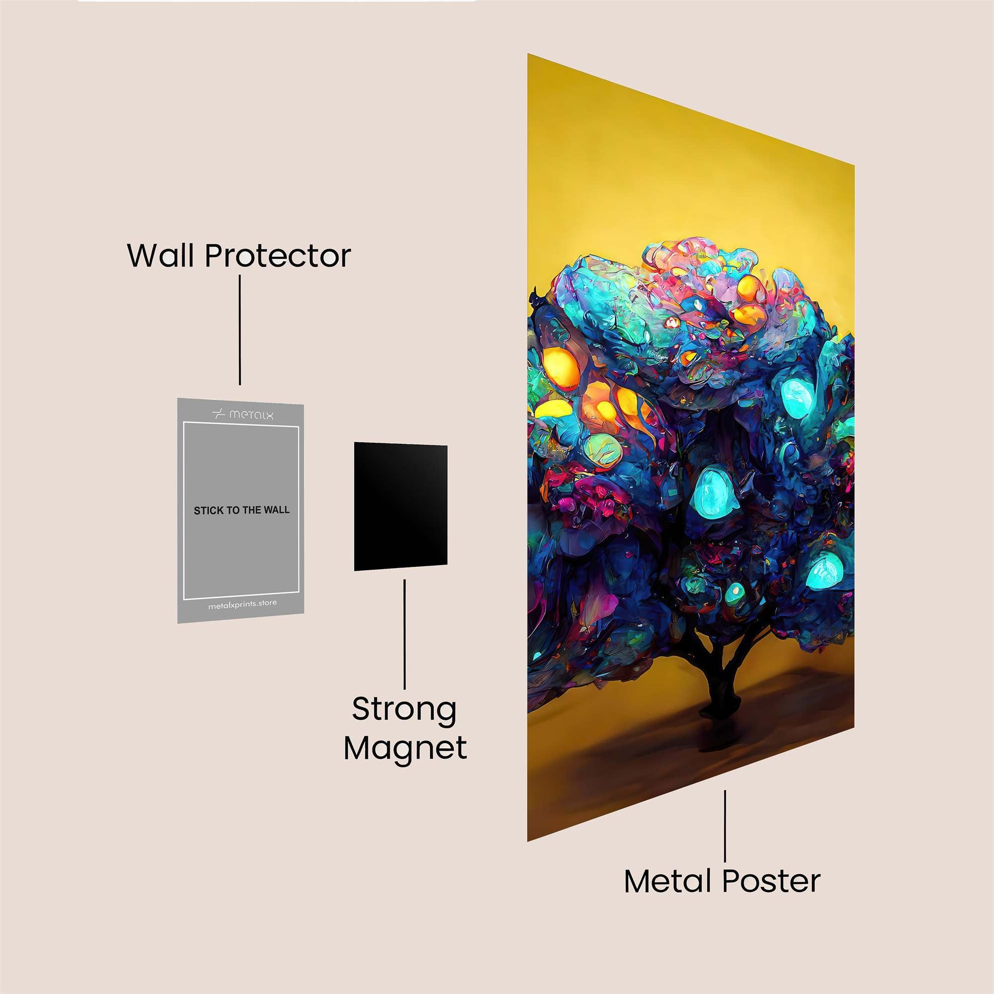 Glowing Whimsy Safe Wall Magnetic / M