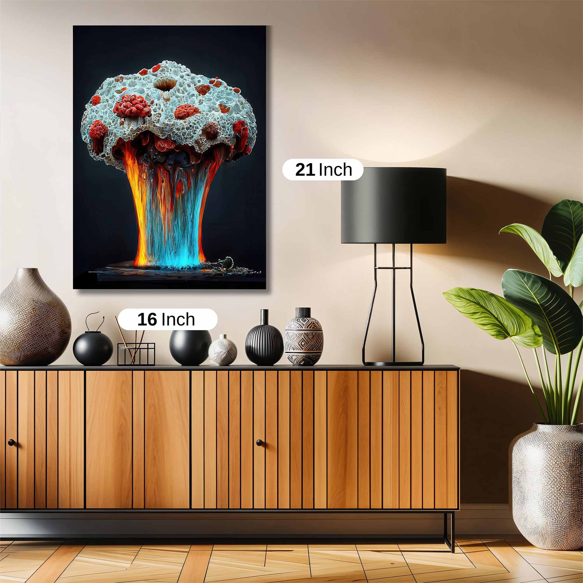 Mushroom Meltdown Safe Wall Magnetic / M