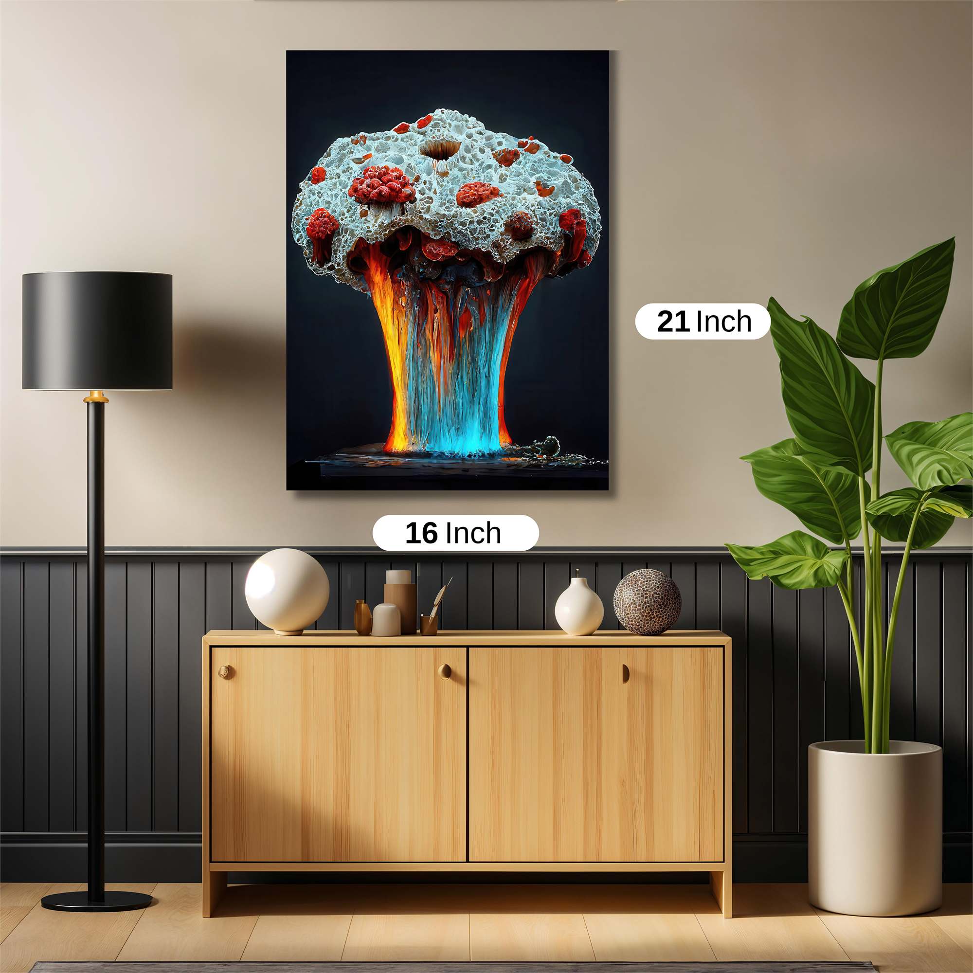 Mushroom Meltdown Safe Wall Magnetic / M
