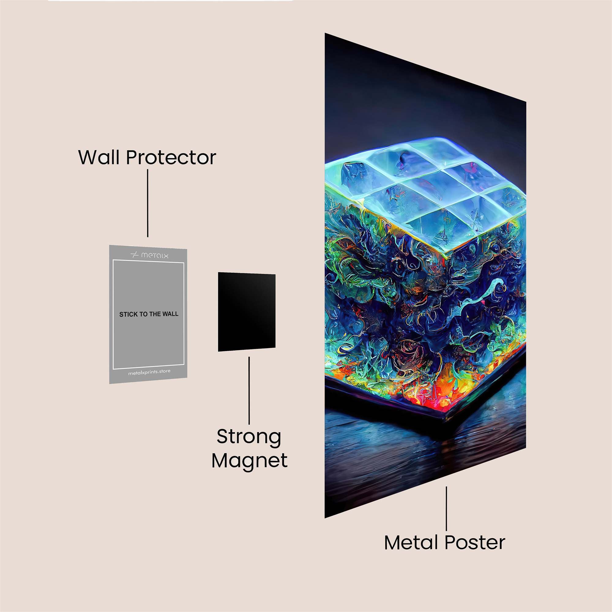 Cube Enigma Safe Wall Magnetic / M