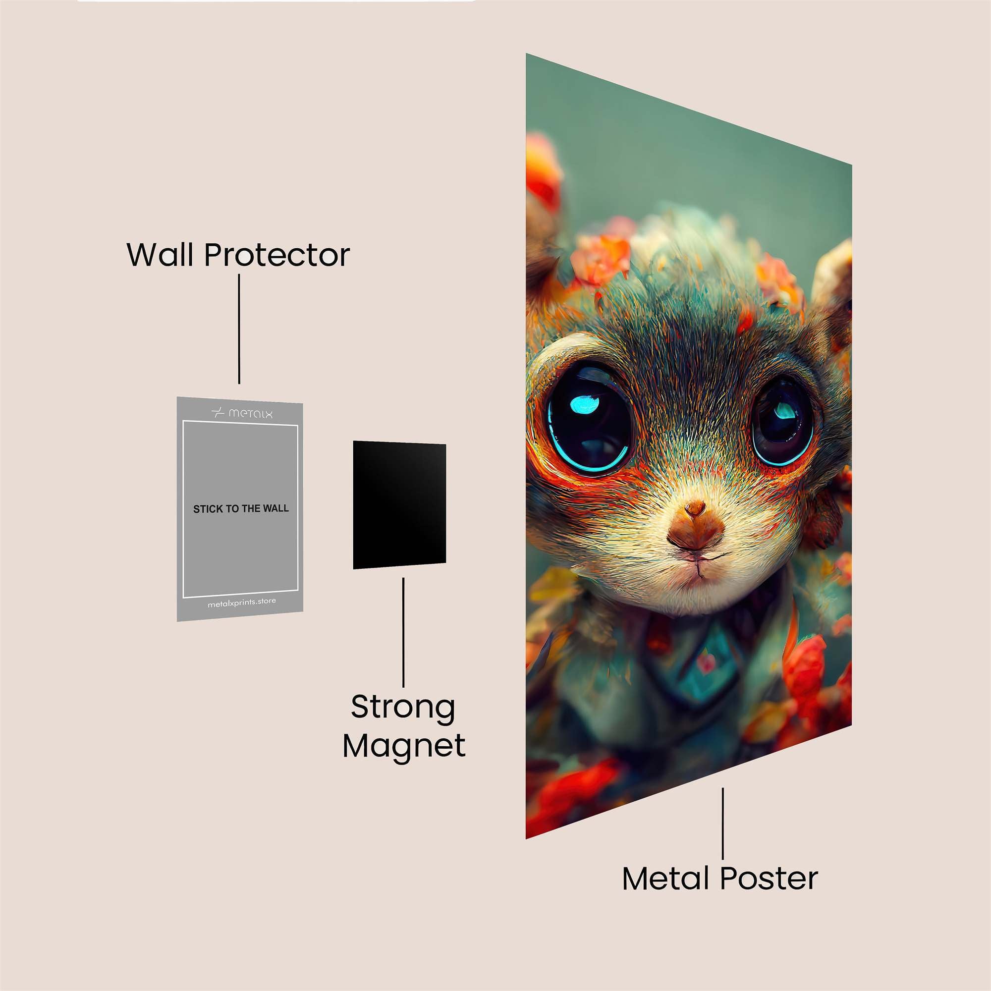 Leafy Whimsy Safe Wall Magnetic / M