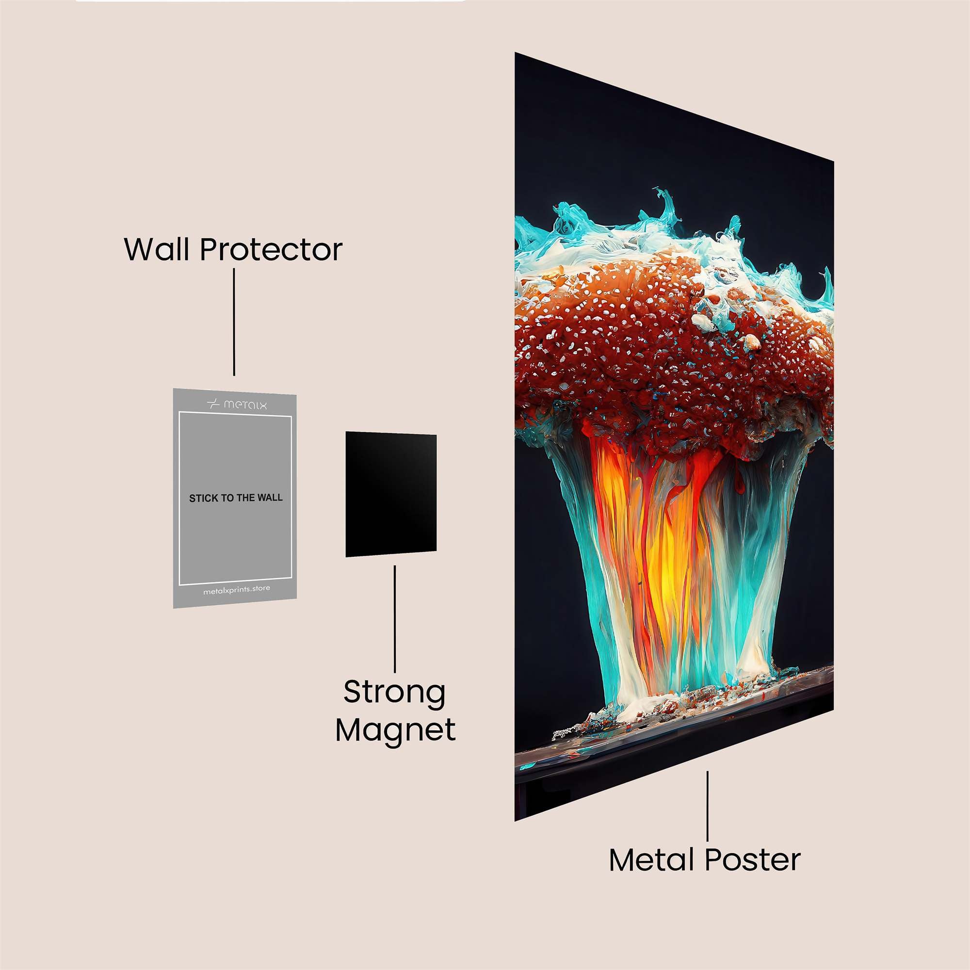 Caviar Eruption Safe Wall Magnetic / M