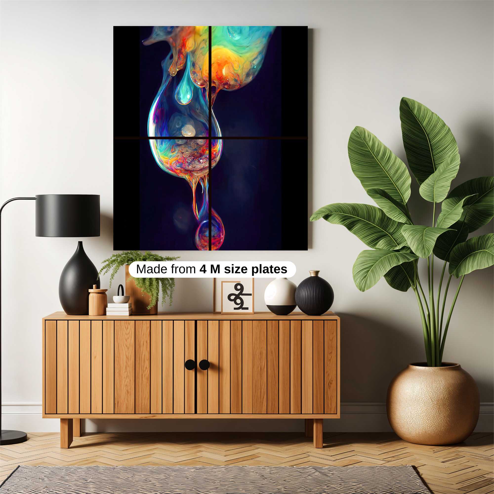 Rainbow Whimsy Safe Wall Magnetic / M