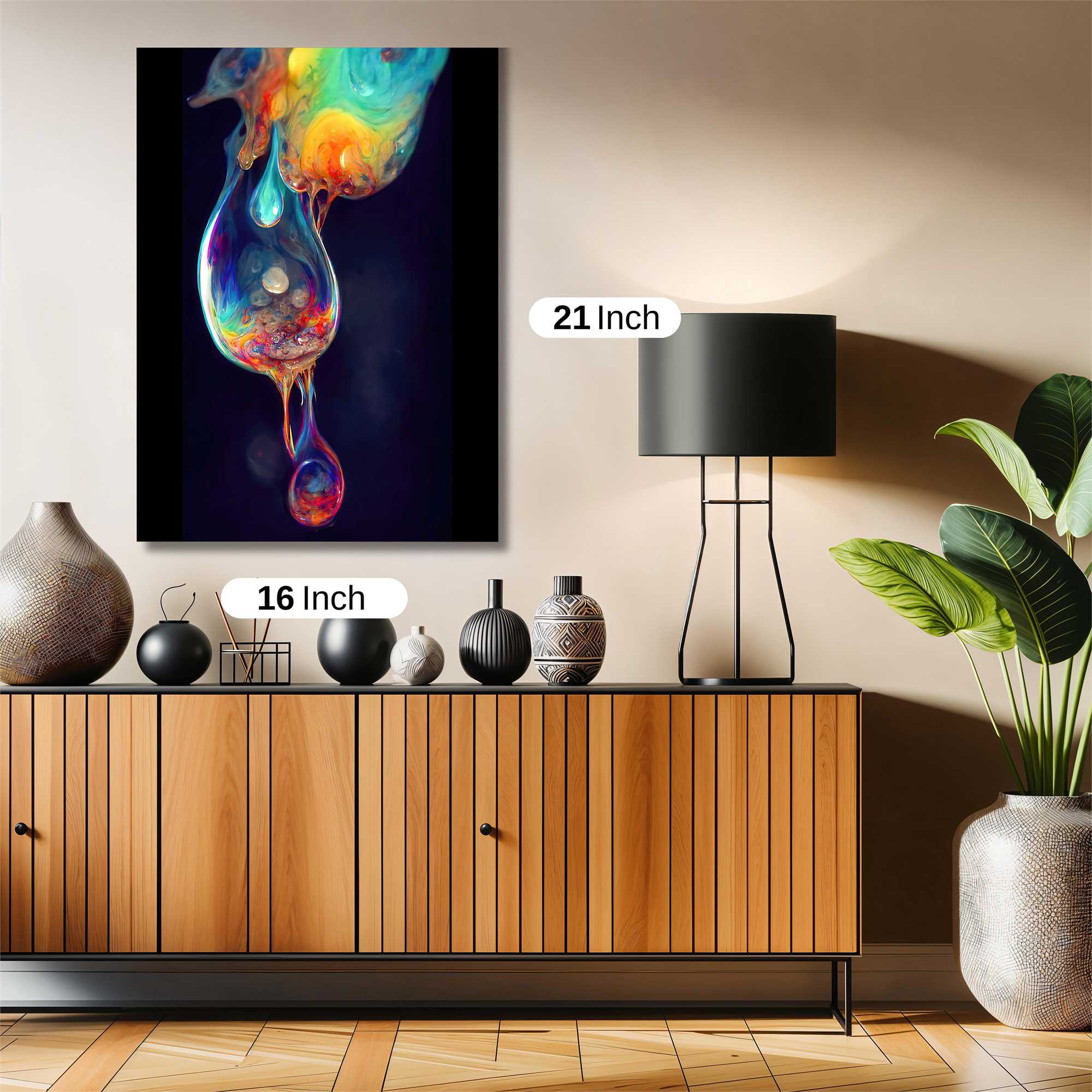 Rainbow Whimsy Safe Wall Magnetic / M