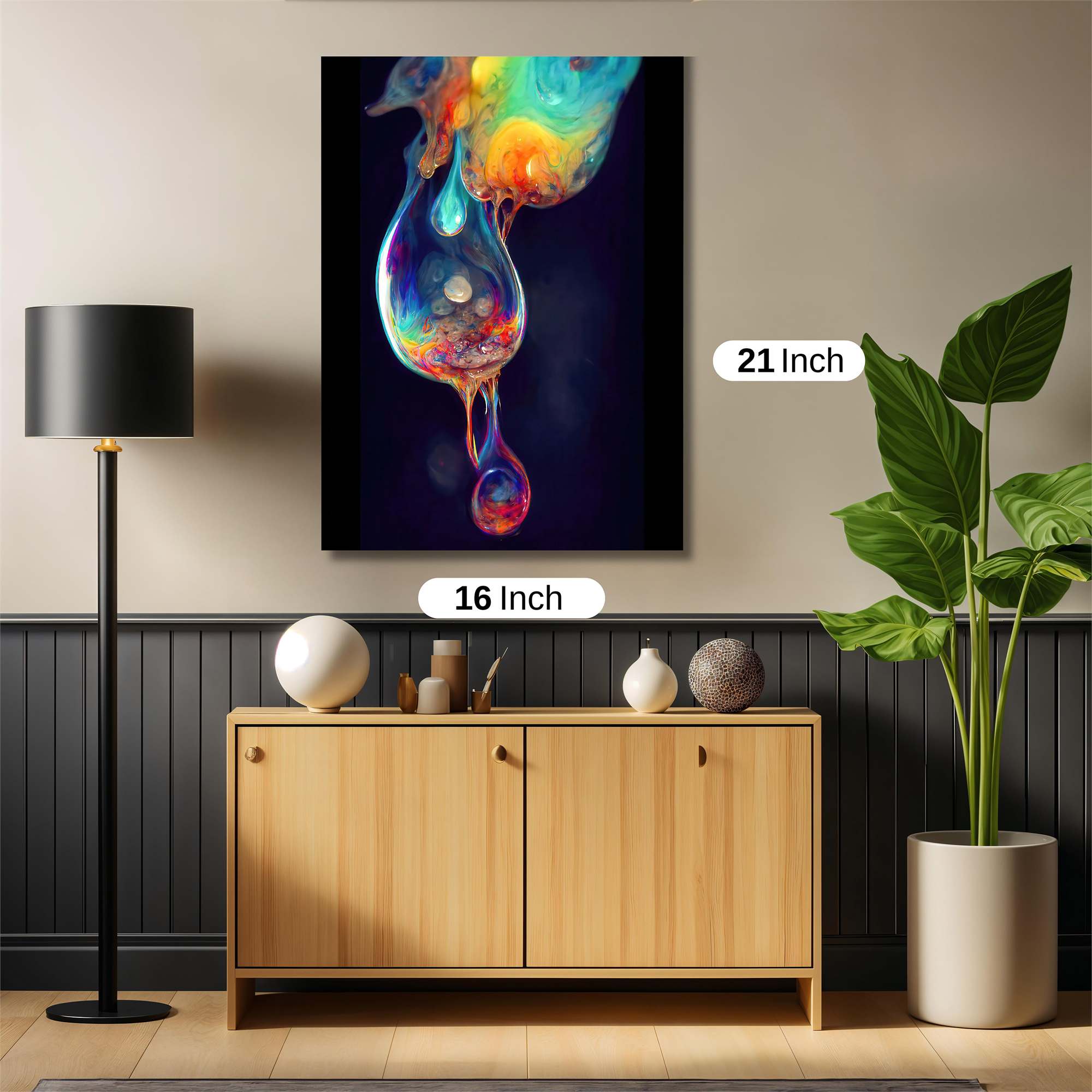 Rainbow Whimsy Safe Wall Magnetic / M